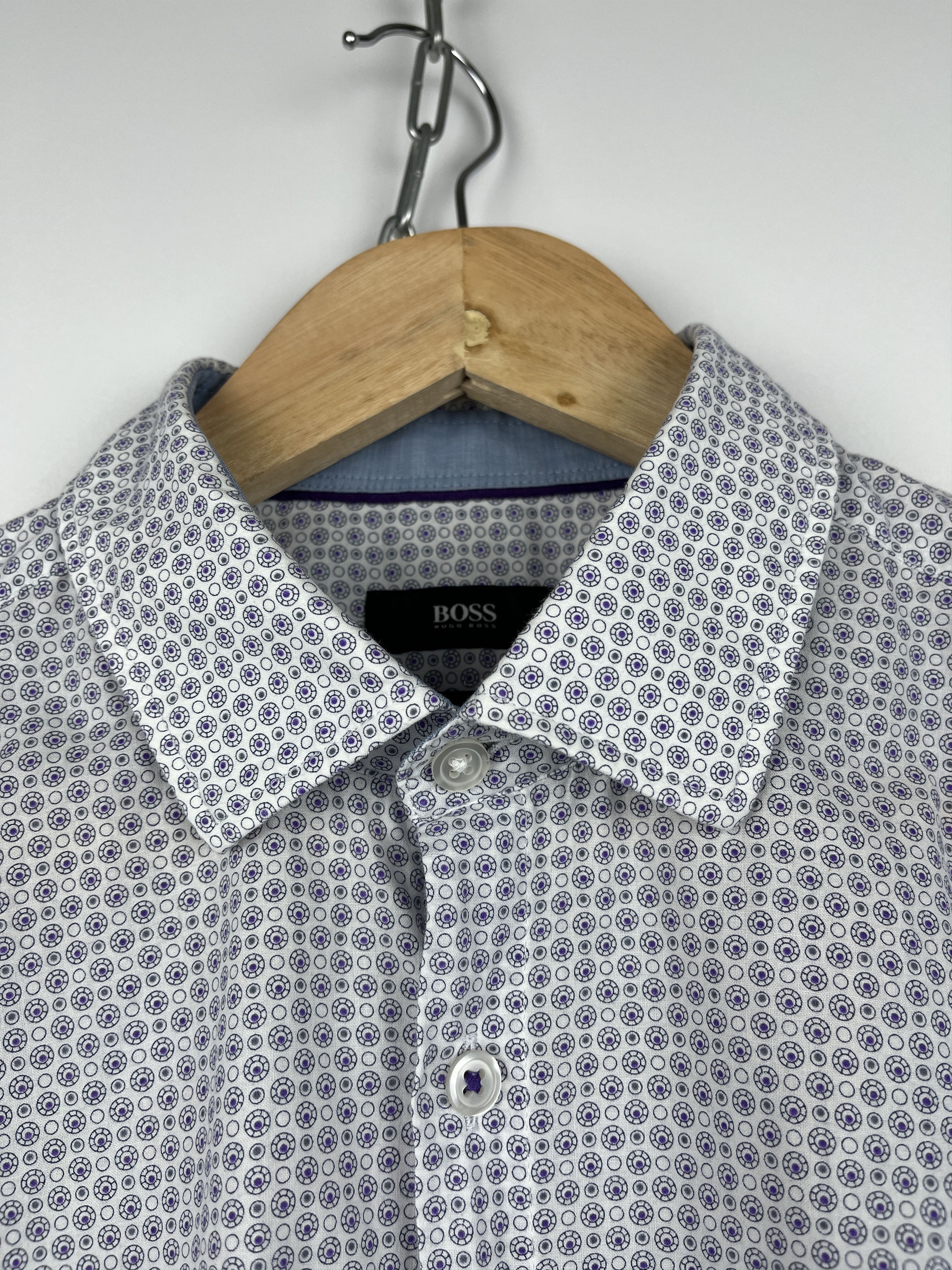 Hugo Boss Hugo Boss Small Polka Dot Long Sleeve Shirt Button Up Size US M / EU 48-50 / 2 - 5 Thumbnail