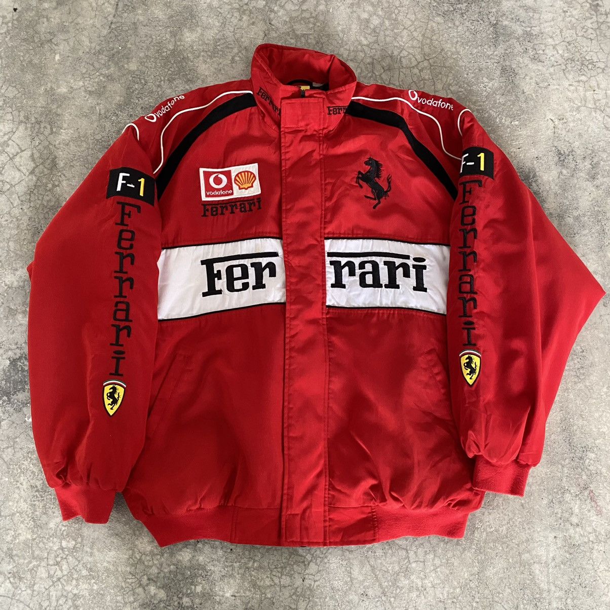 Ferrari Vintage 1996 Ferrari Formula 1 Nice Man Racing Jacket Size US XXL / EU 58 / 5 - 2 Thumbnail