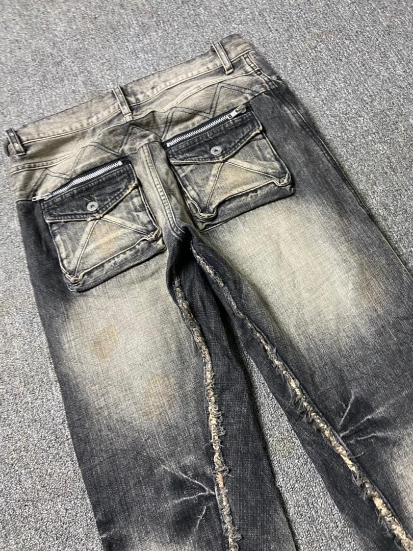 Japanese Brand Candy Stripper Brand Distressed Ripped Jeans (184) Size US 33 - 17 Thumbnail