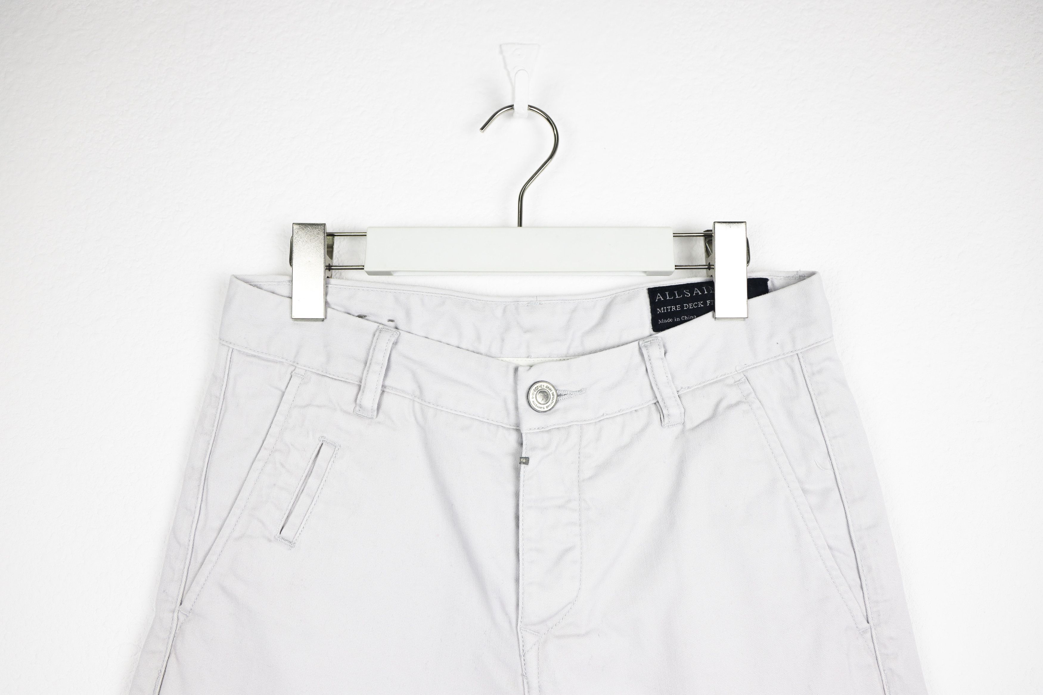 Allsaints All Saints Gray Mitre Deck Chino Shorts Size US 28 / EU 44 - 2 Thumbnail