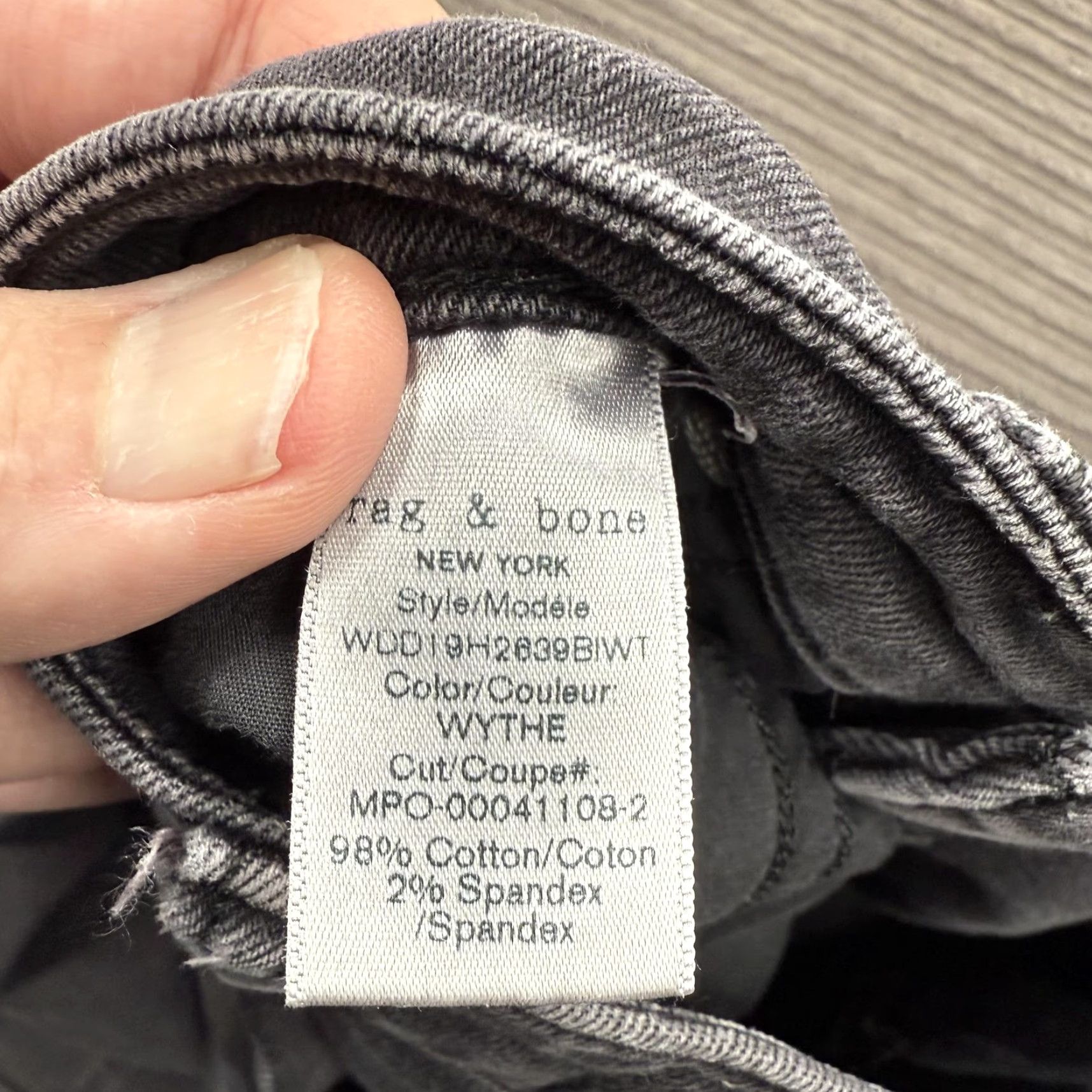 Rag & Bone rag & bone Jeans Womens 27 Gray Nina High Rise Ankle Skinny WYTHE Stretch Denim Size 27" / US 4 / IT 40 - 5 Thumbnail