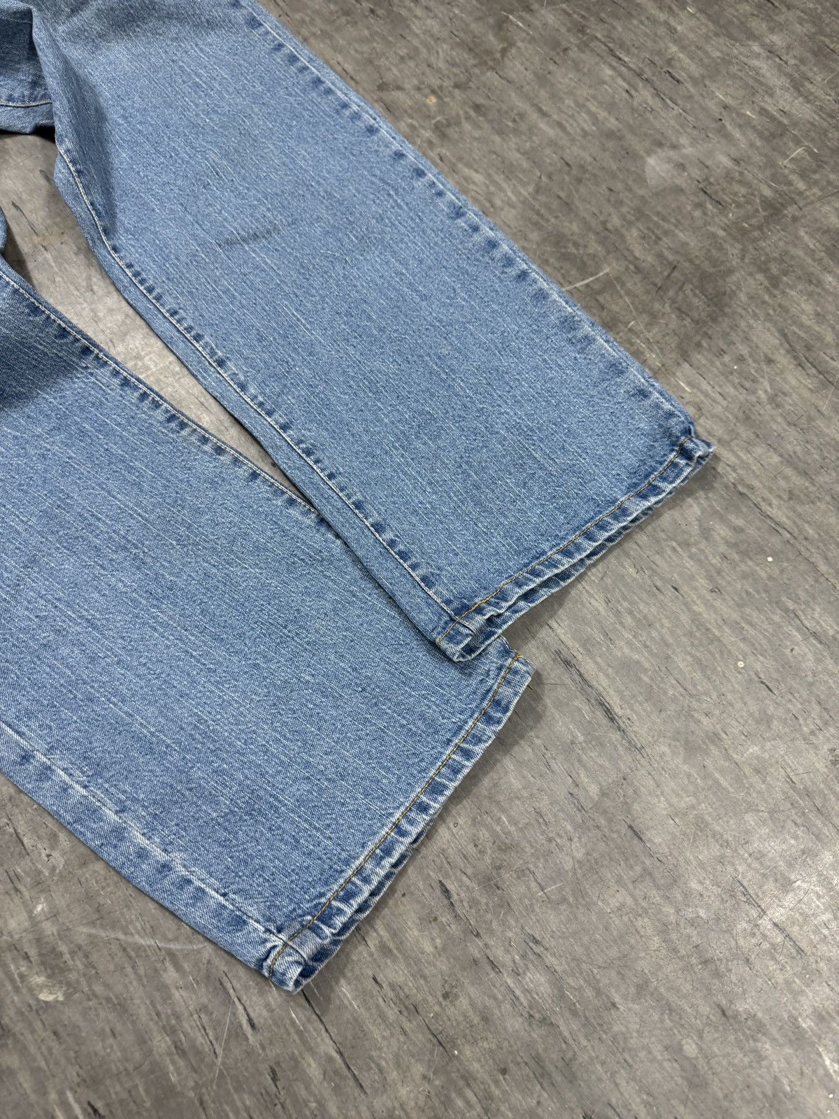 Vintage ᶠᵃⁿᶜʸᵍᵘʸ Vintage Baggy Washed Denim Jeans Wide leg Y2K Size US 36 / EU 52 - 2 Thumbnail
