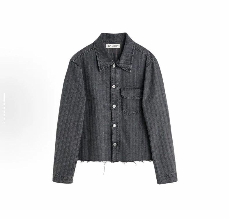 Our Legacy Our Legacy size48 Water-washed striped denim jacket Size US M / EU 48-50 / 2 - 4 Thumbnail