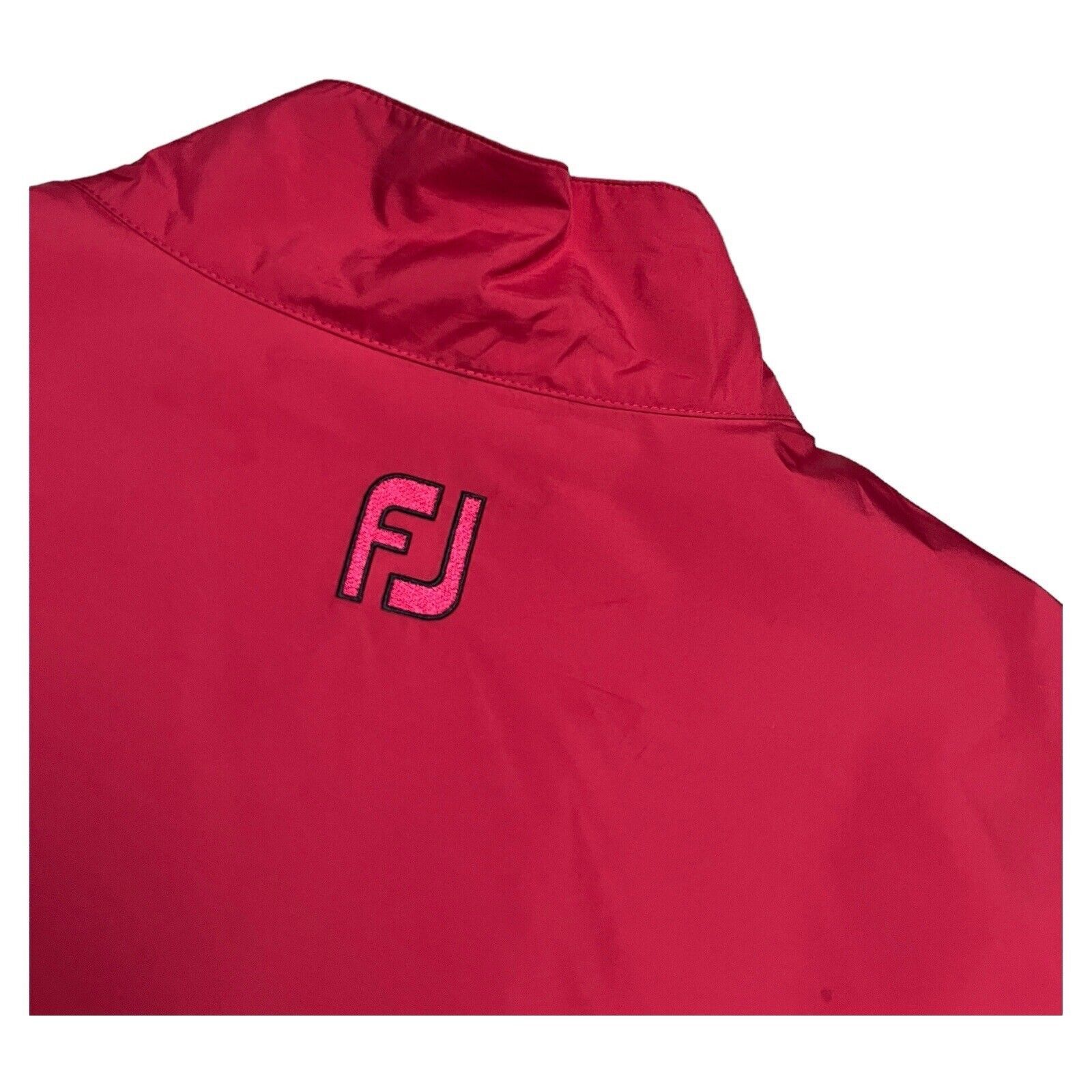 Footjoy FOOTJOY Dryjoys GOLF Light Windbreaker Womens Red Jacket Size XL / US 12-14 / IT 48-50 - 6 Thumbnail