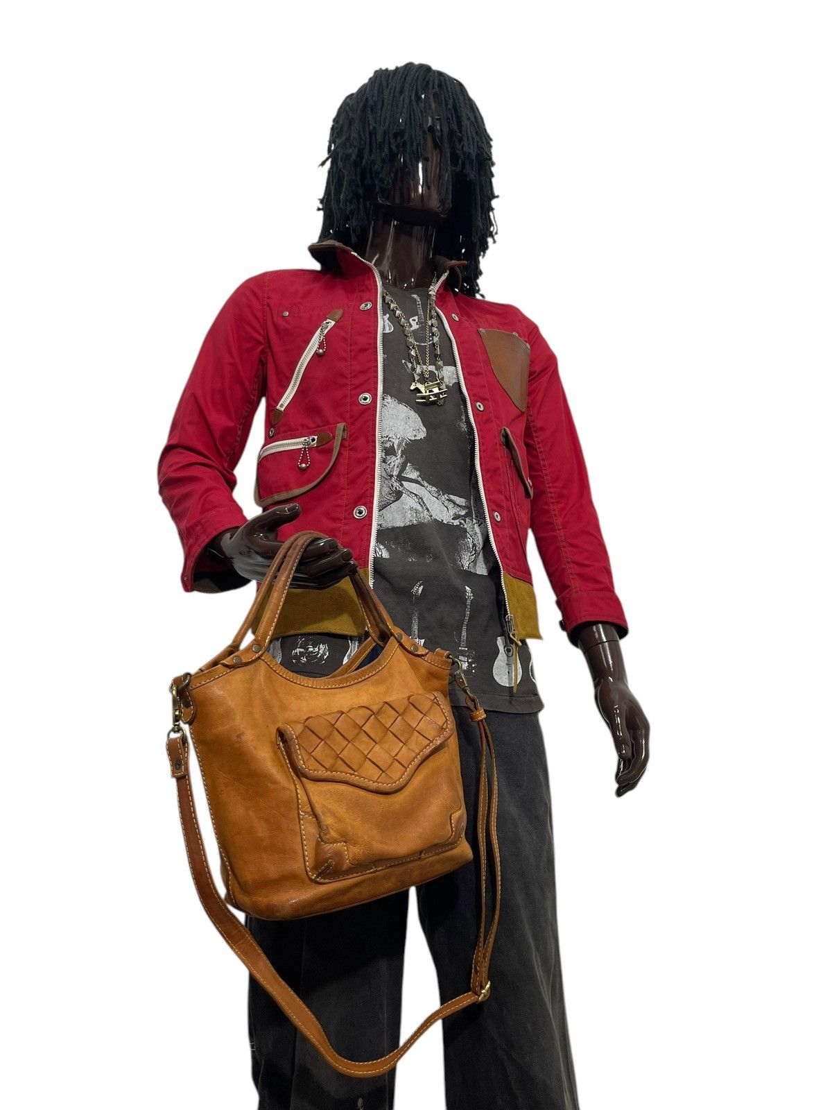 Genuine Leather Full Leather Patina Peaks Peak Japan Tote Shoulder Bag 1🟩6 Size ONE SIZE - 4 Thumbnail