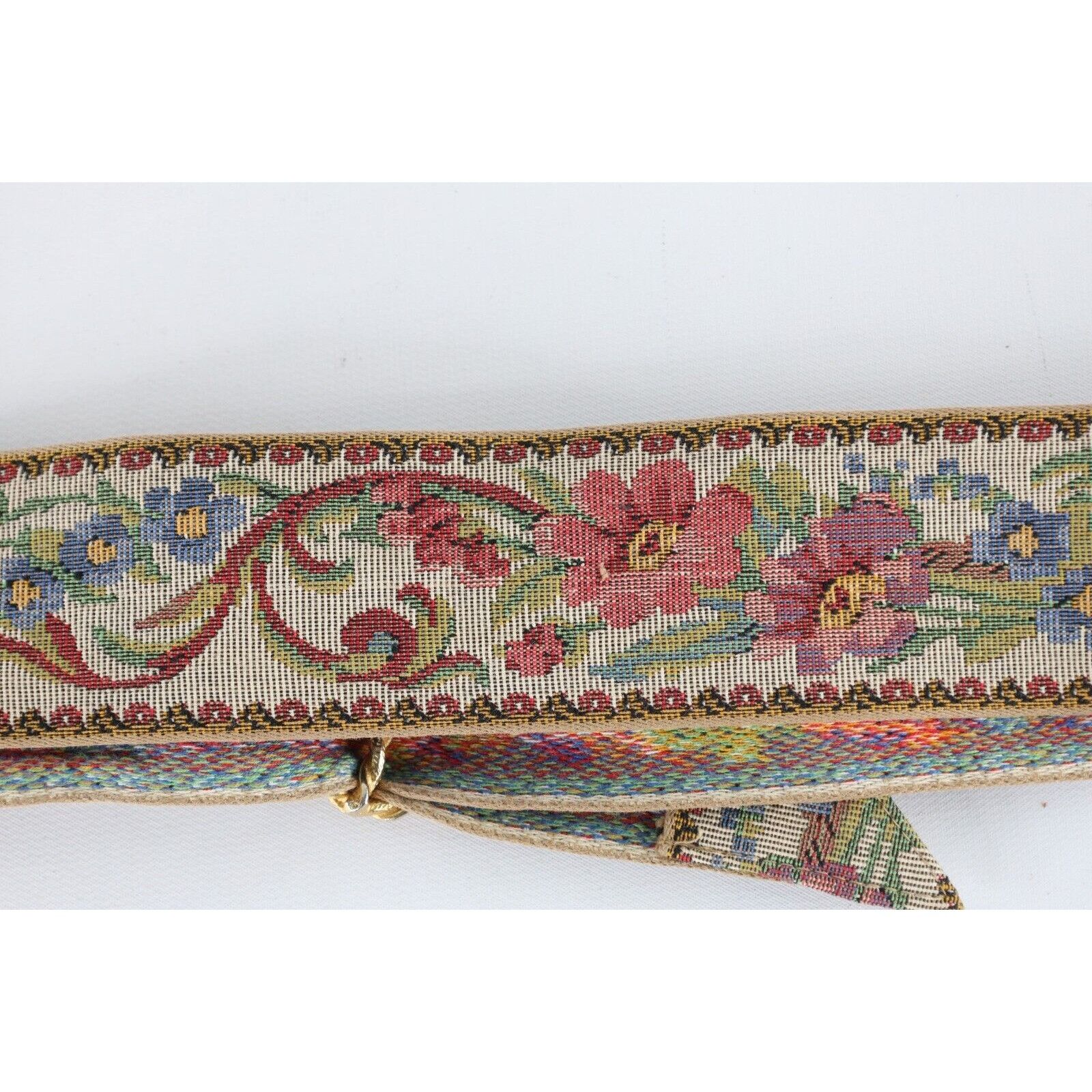 Vintage Vintage 60s 70s Mid Century Modern MCM Tapestry Belt Size ONE SIZE - 6 Thumbnail