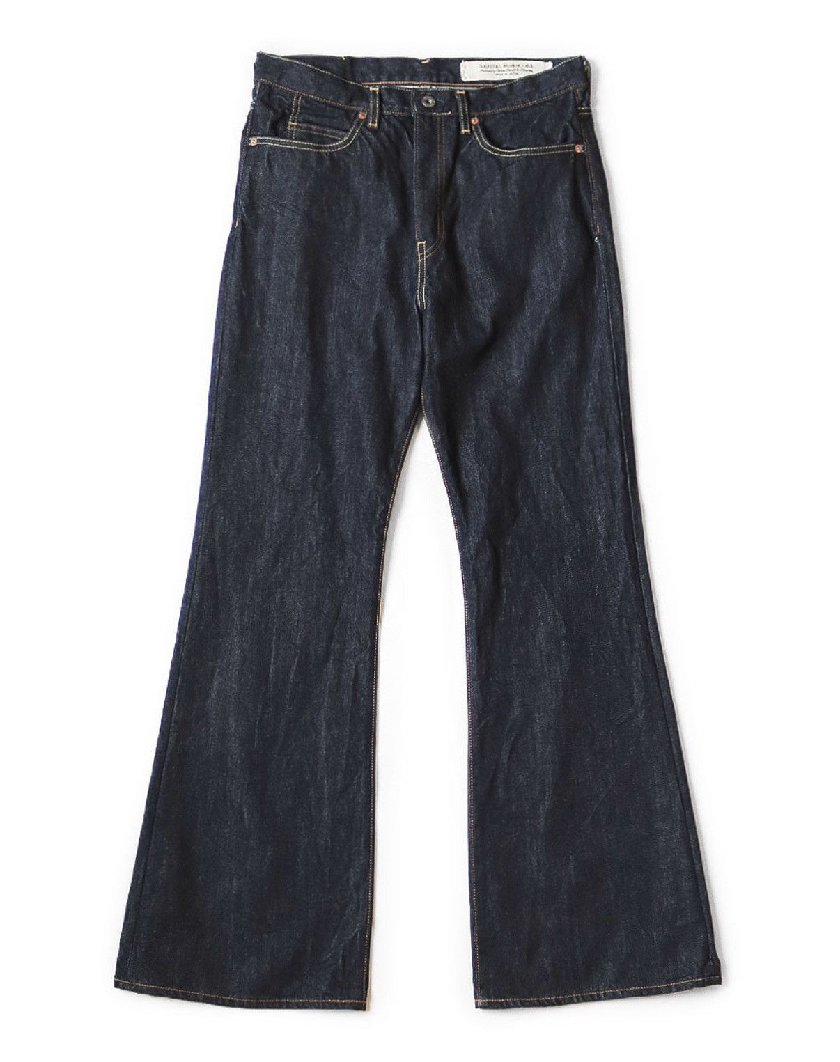 Kapital 32inch Kapital 14oz Denim 5P Okabellbo Fleur pants Size US 32 / EU 48 - 4 Thumbnail