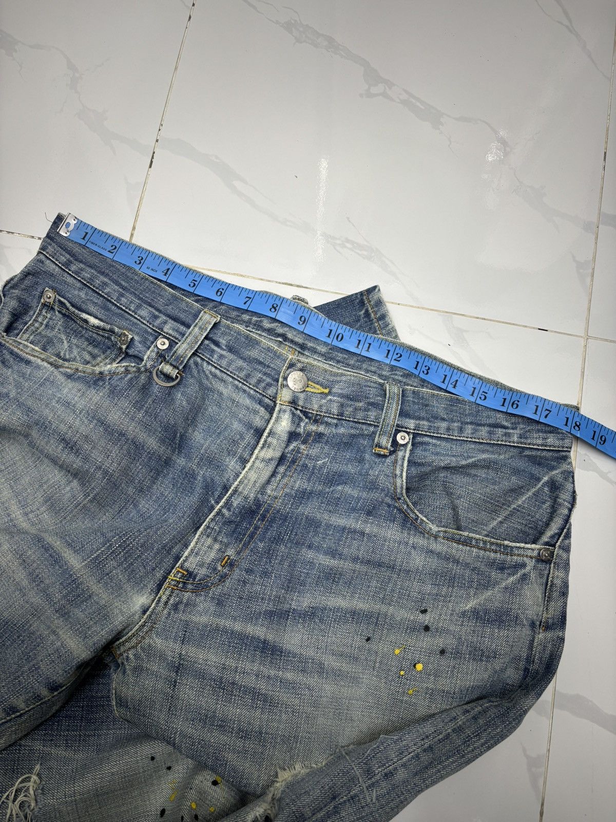 Sophnet. 🔥SOPHNET X-146 PAINTER BAGGY JEANS DISTRESSED DENIM Size US 36 / EU 52 - 9 Thumbnail