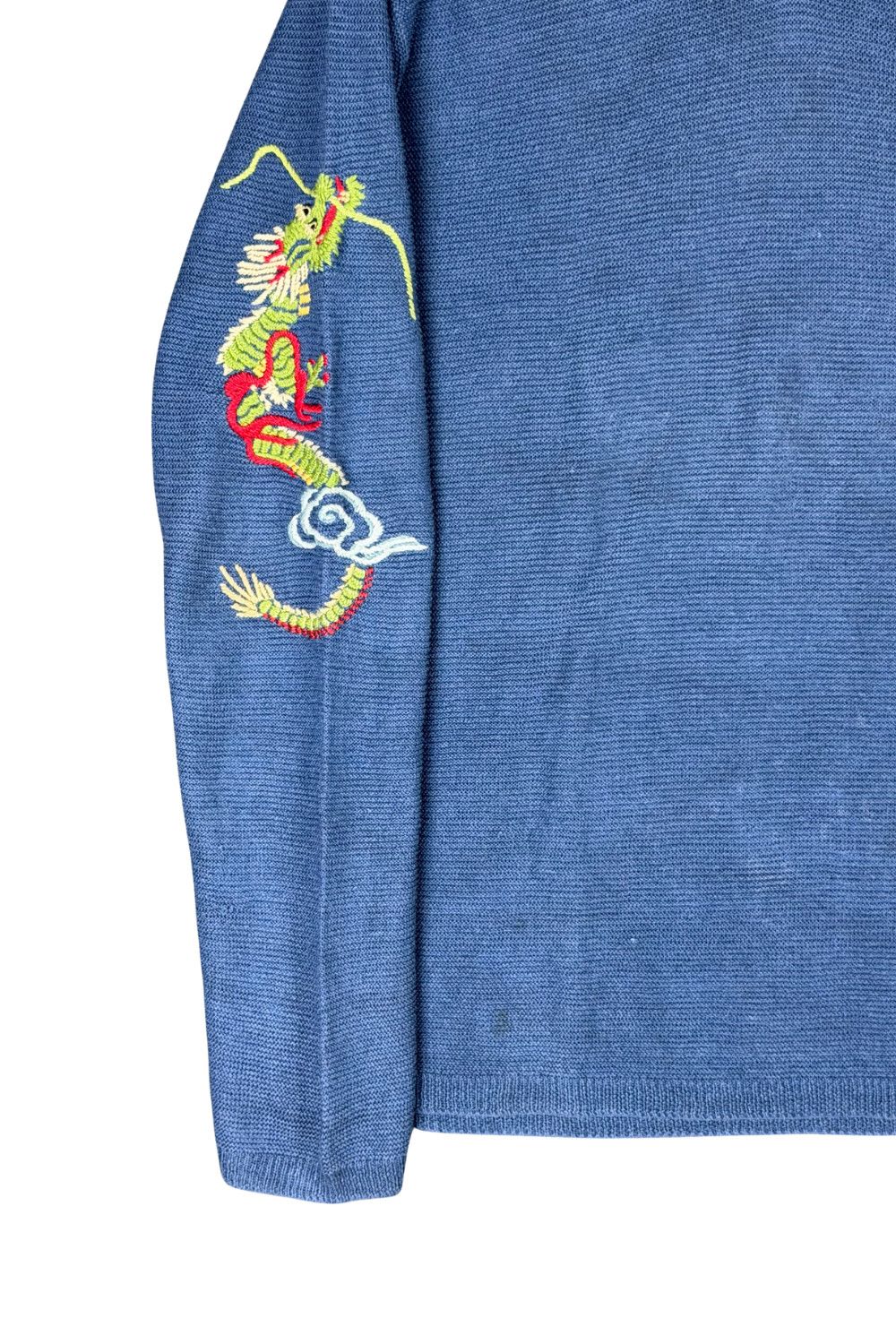 Polo Ralph Lauren Polo Ralph Lauren Dragon Embroidery Linen Knit Sweater XL Size US XL / EU 56 / 4 - 3 Thumbnail