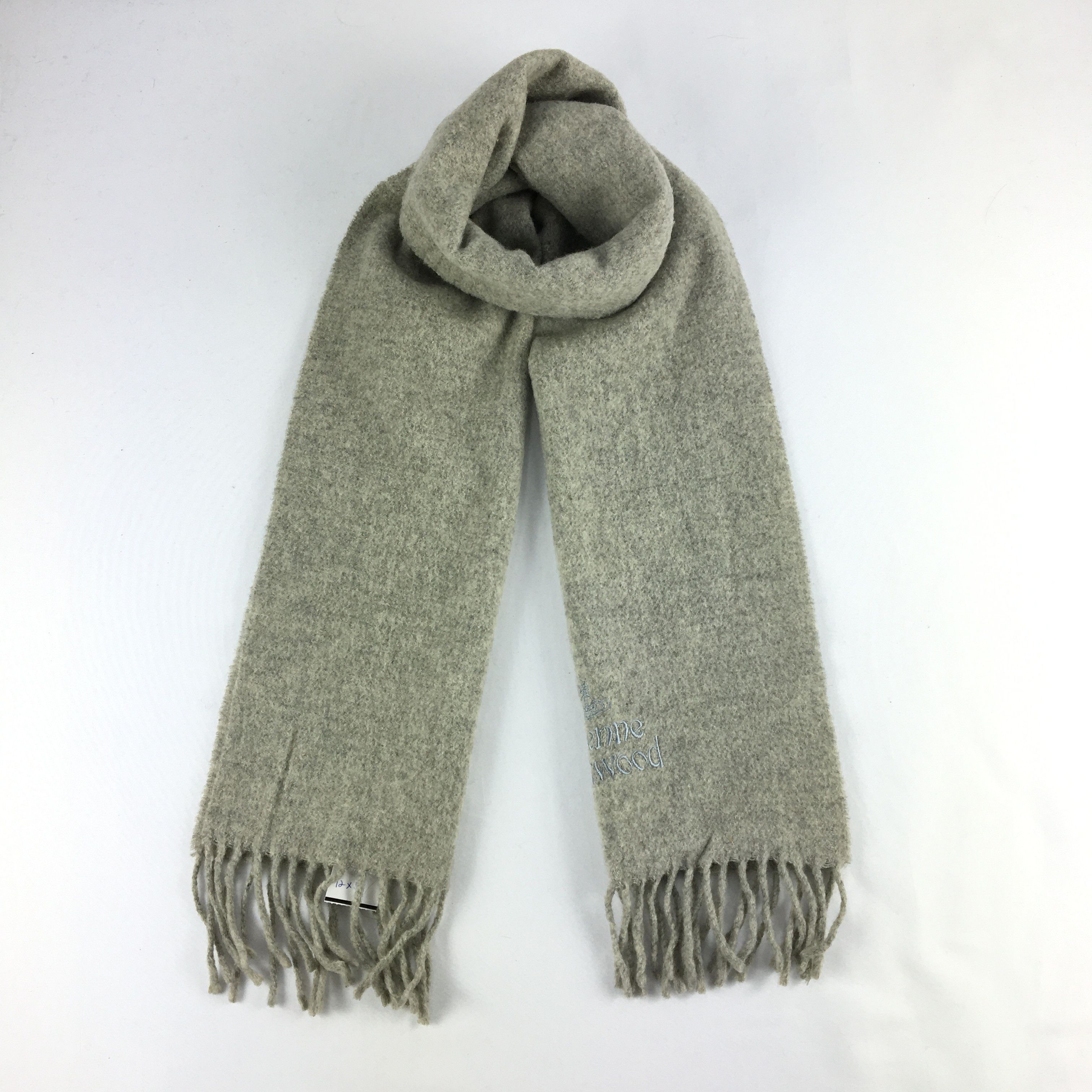 Vintage × Vivienne Westwood Vintage Vivienne Westwood Scarf Muffler Orbs Wool Scarves Size ONE SIZE - 1 Thumbnail
