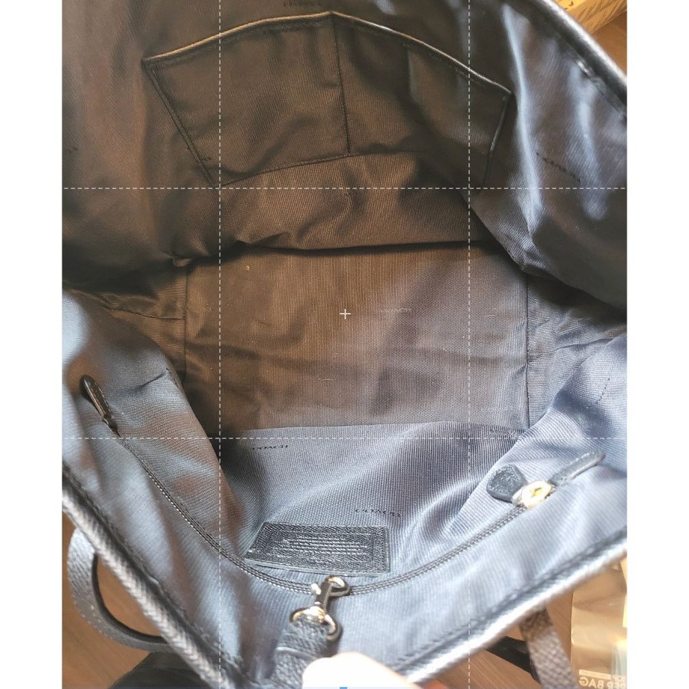 Coach Authenticated Black Leather Coach Tote F1473-33581 Shoulder Size ONE SIZE - 7 Thumbnail
