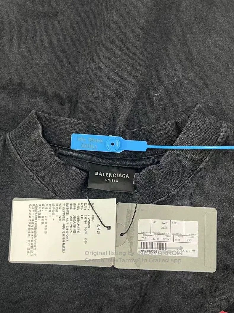 Balenciaga Balenciaga Logo Print Short Sleeve T. Size US XXS / EU 40 - 5 Thumbnail