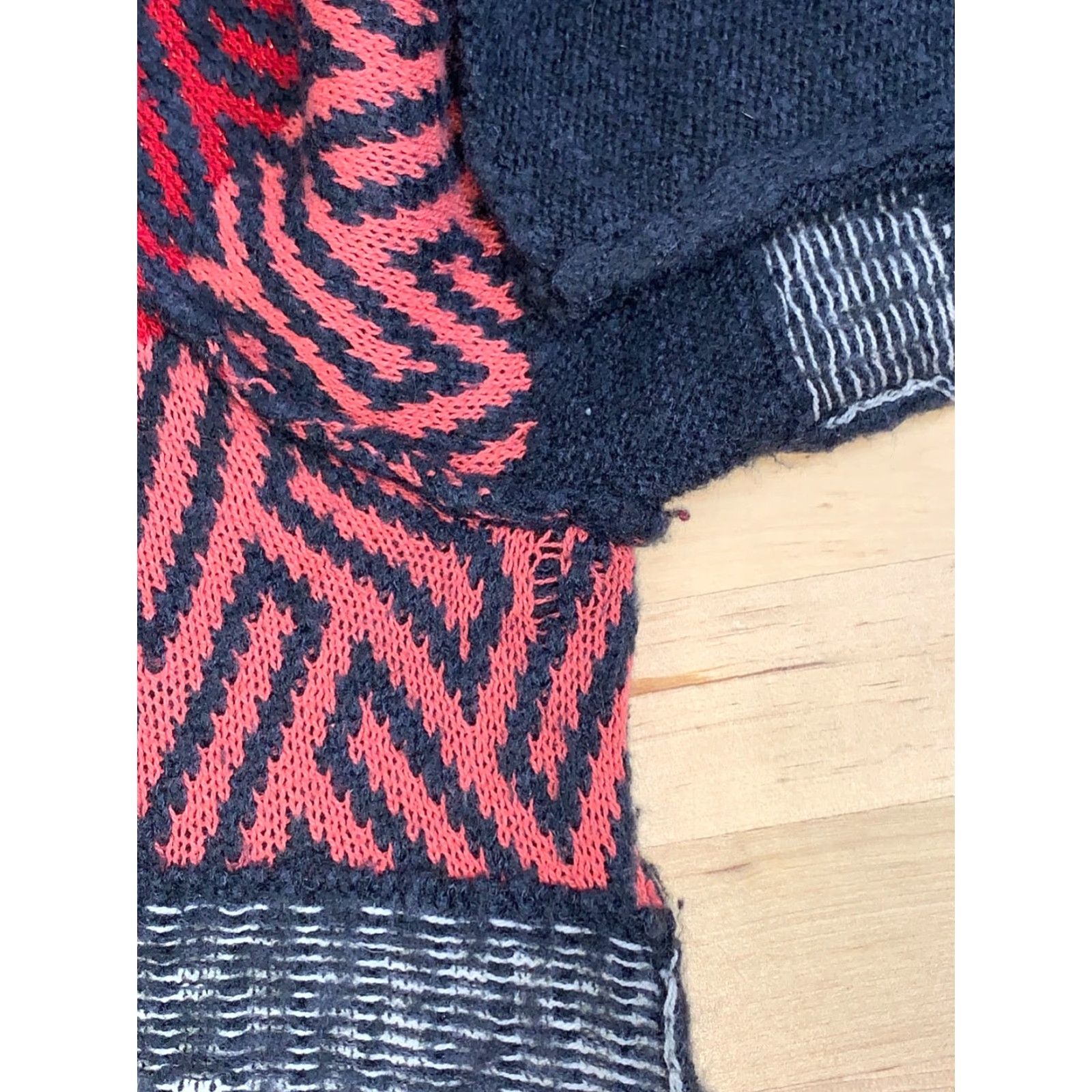 Free People Free People Sweater Hoodie Womens L Wool Blend Knit Pullover Multicolor 12550 Size L / US 10 / IT 46 - 5 Thumbnail