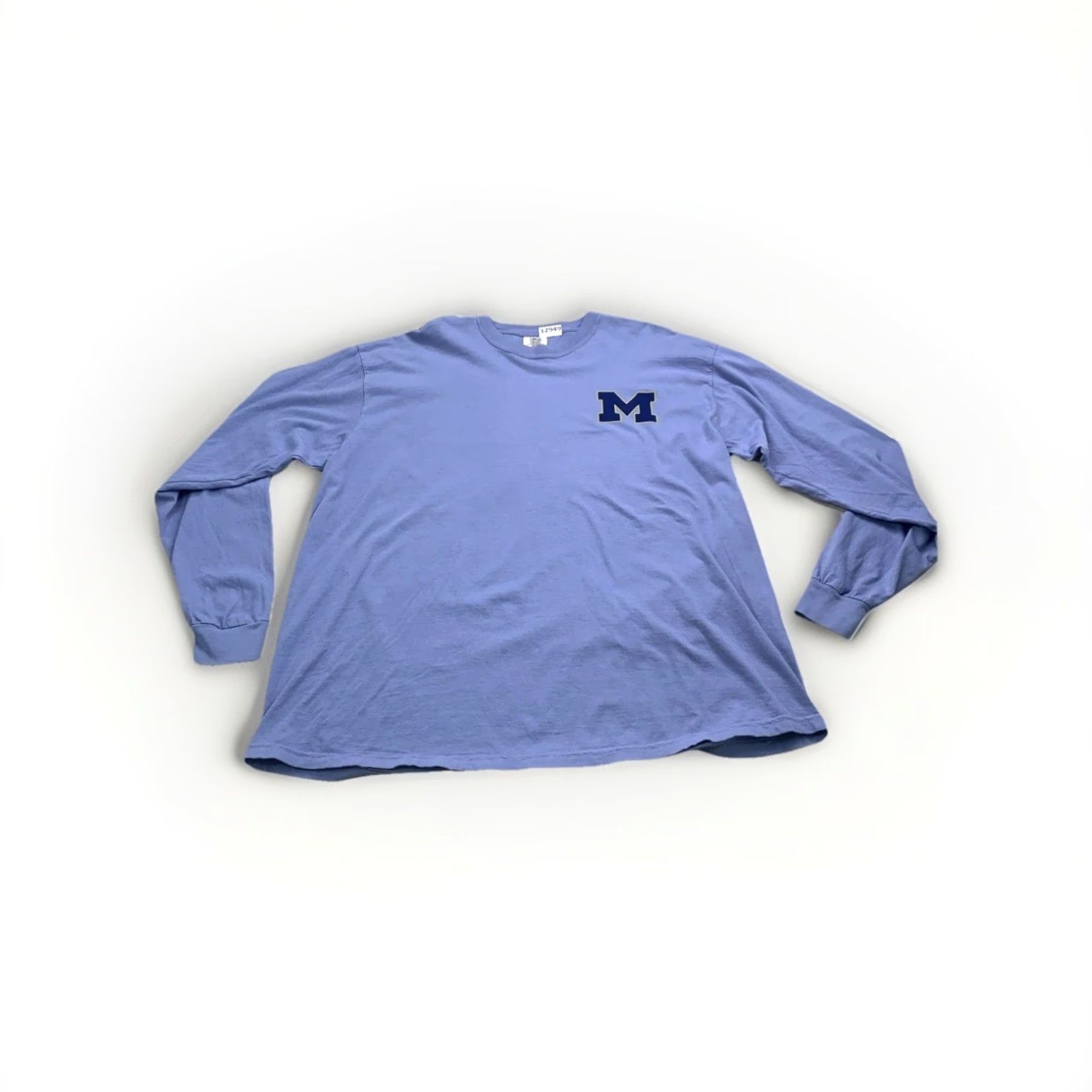Comfort Colors Comfort Colors University Of Michigan Big House Graphic Long Sleeve Shirt 2XL Blue Mens Womens Unisex Adults Crew Neck Graphic Print Cotton Blend NWT Size US XXL / EU 58 / 5 - 2 Thumbnail