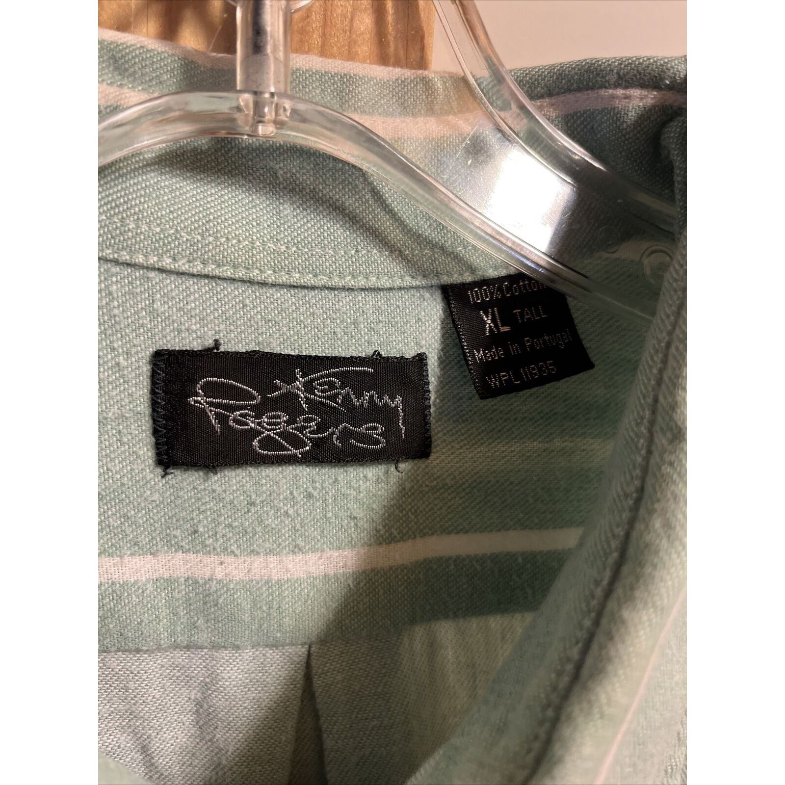 Other Kenny Rogers Vintage Mens XLT Green Striped LS Cotton Shirt Size US XL / EU 56 / 4 - 3 Thumbnail