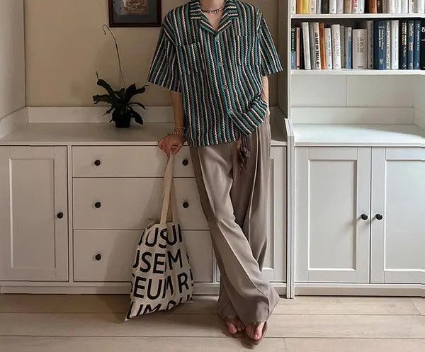 Other Miyahara x Nana Striped Button Short Sleeve Shirt Size US M / EU 48-50 / 2 - 2 Thumbnail