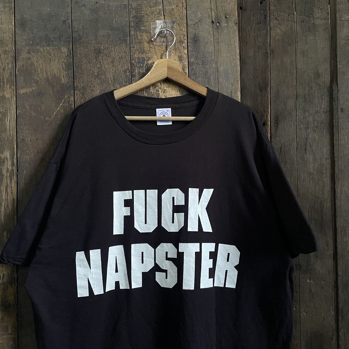 Band Tees Vintage Fuck Napster Music Digital Software Shirt Size US XL / EU 56 / 4 - 2 Thumbnail