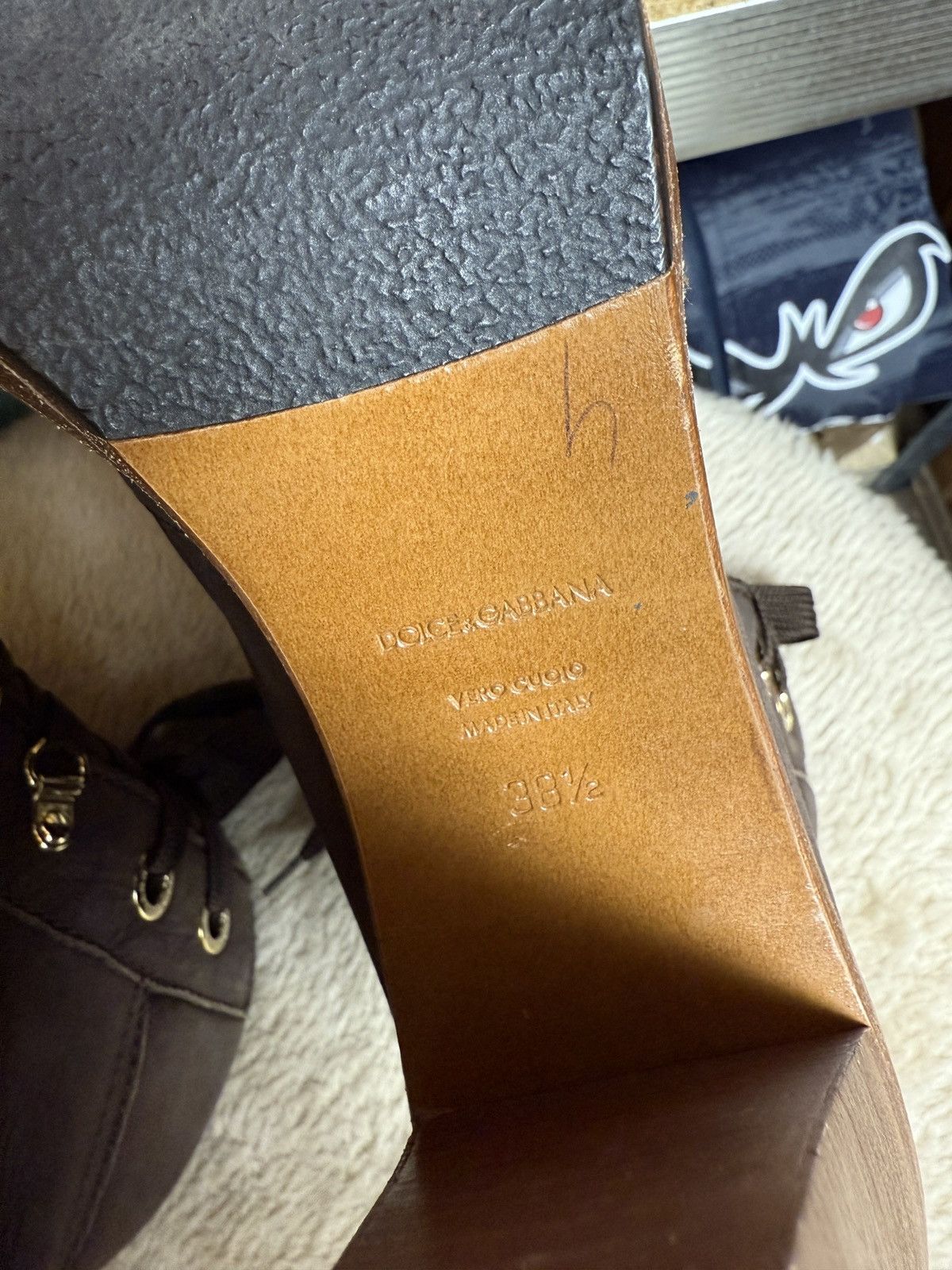 Dolce & Gabbana D&G Dolce & Gabbana Vintage Brown Leather Boots Size US 8 / IT 38 - 10 Thumbnail