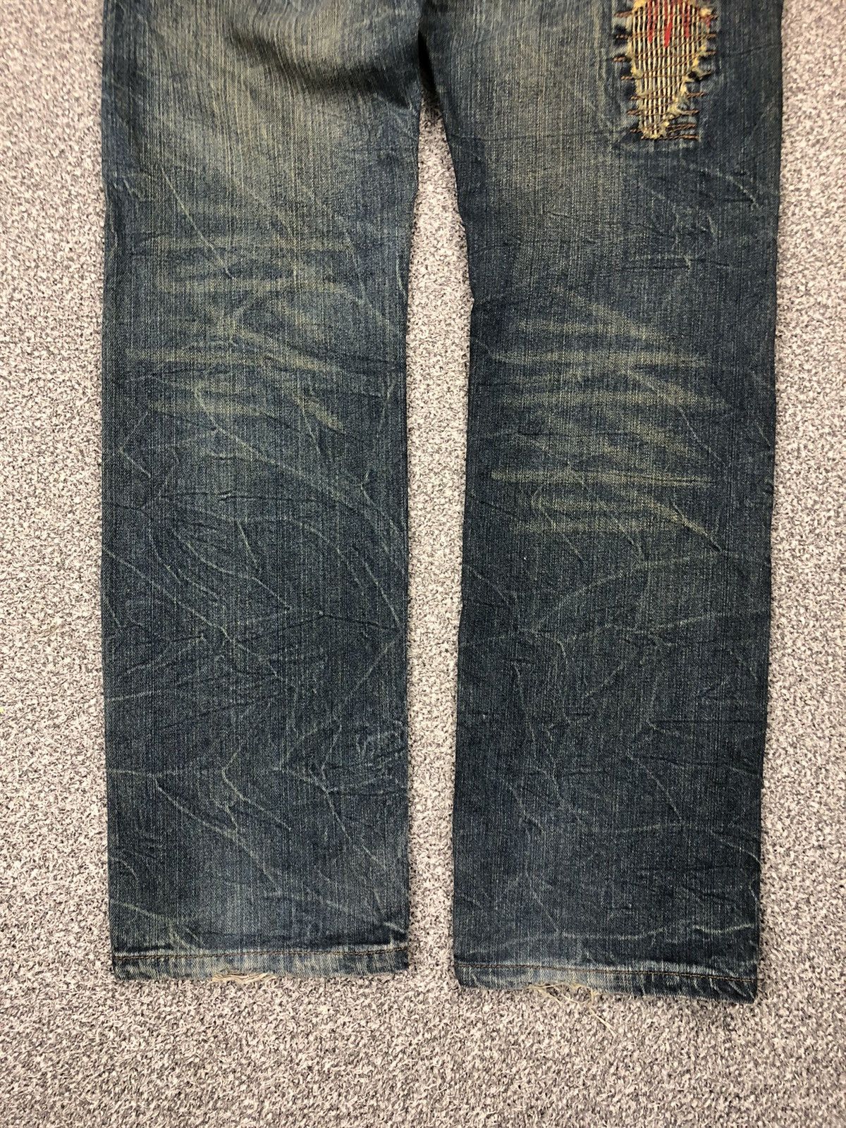 Japanese Brand Vintage Y2K Japanese Brands Jack Serika Sashiko Baggy Jeans Size US 31 - 5 Thumbnail