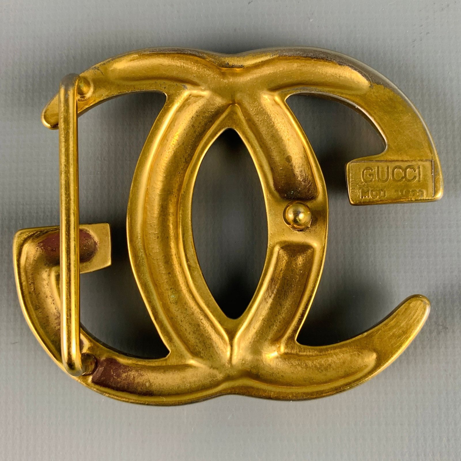 Gucci GUCCI Size L Metal GG Monogram Belt Buckle Size ONE SIZE - 2 Thumbnail