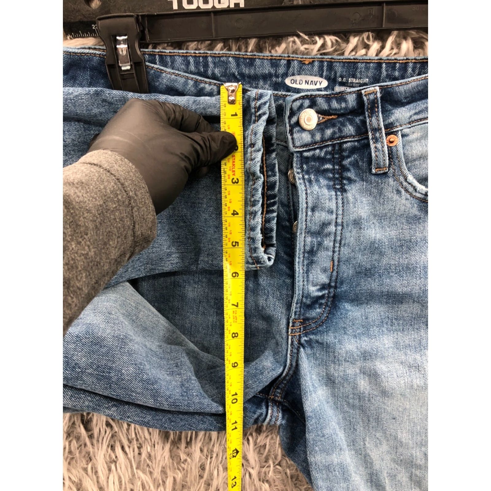 Old Navy VINTAGE Old Navy OG High Straight Jeans Size 4 Womens Medium Wash Blue Button Fly Size 27" / US 4 / IT 40 - 4 Thumbnail