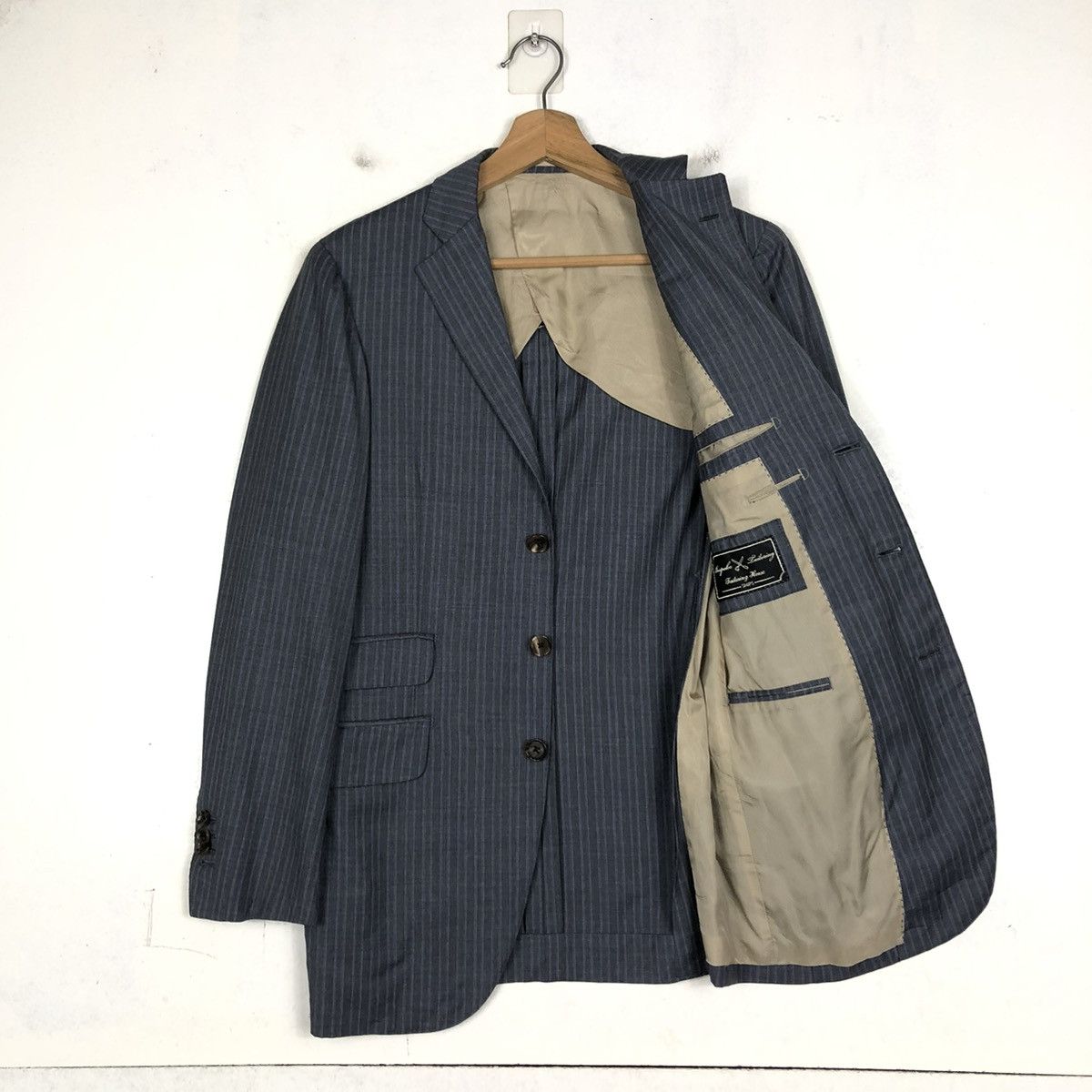 Designer 📌DOUBLE BREAST COATS STRIPED SHIPS LORO PIANA Size US S / EU 44-46 / 1 - 12 Thumbnail
