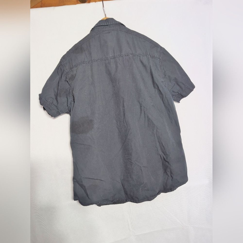 Other Twoce Men's LG Black Button-Up Shirt With Epaulettes Size US L / EU 52-54 / 3 - 3 Thumbnail