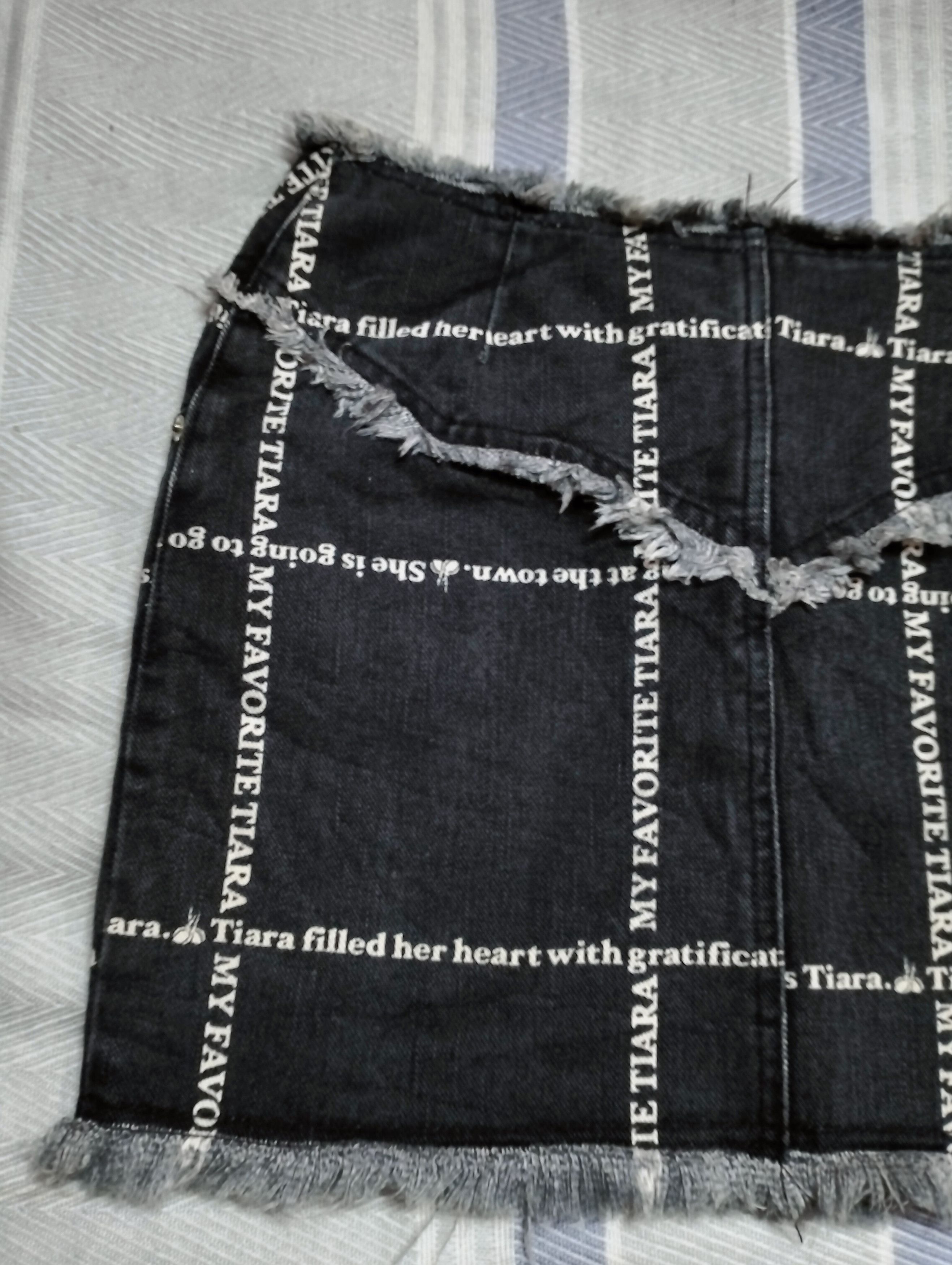 If Six Was Nine Archive💥Tiara Mini Skirt Denim Rare Design Size 27" / US 4 / IT 40 - 7 Thumbnail