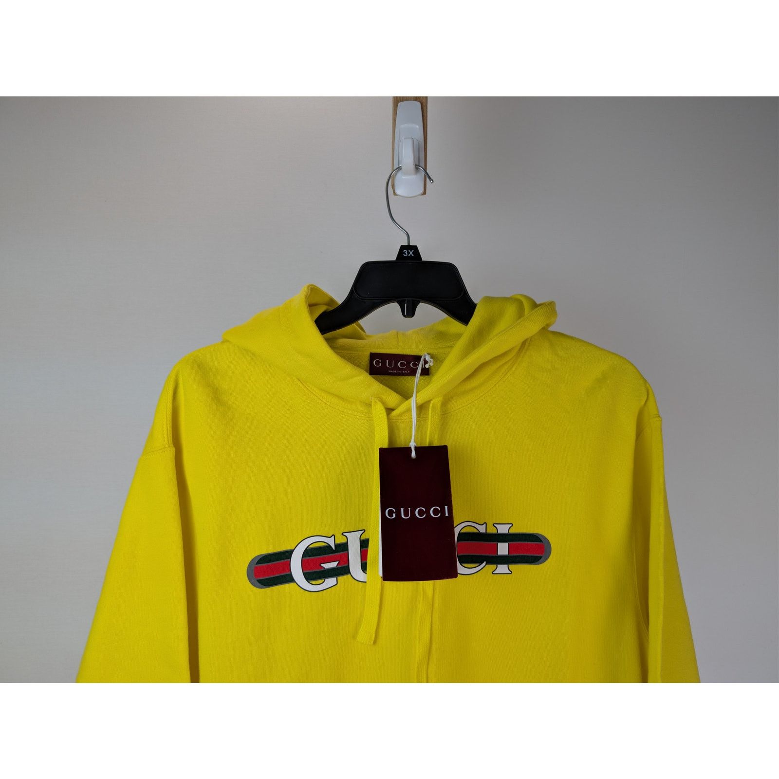 Gucci o1rshd1 Logo Sweatshirt Hoodie in Yellow Size US M / EU 48-50 / 2 - 3 Thumbnail