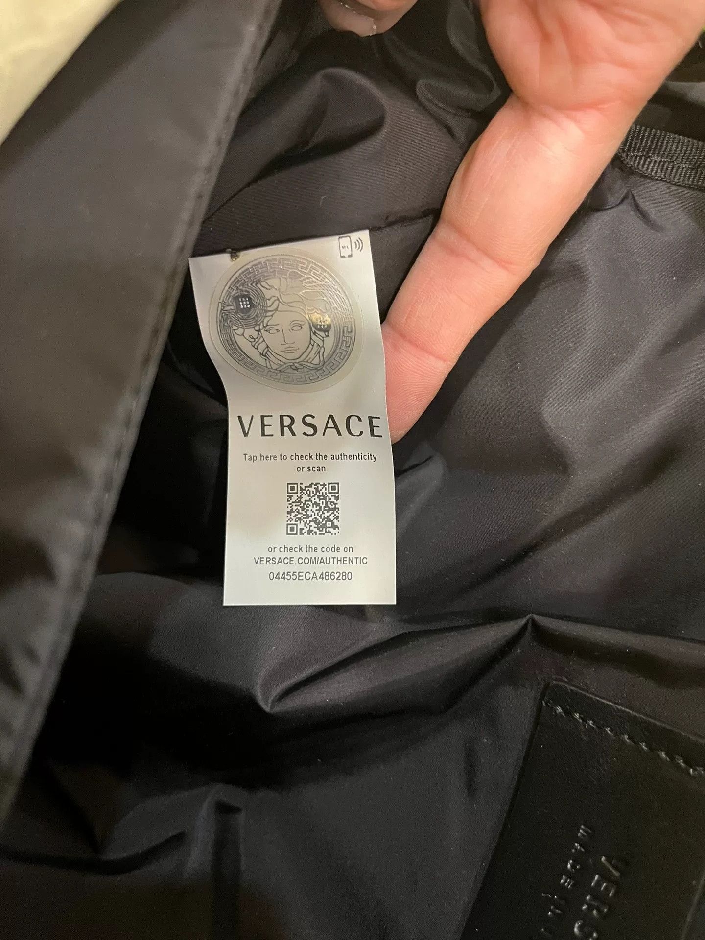 Versace Versace Baroque Print Gold Green Backpack Size 36 - 7 Thumbnail