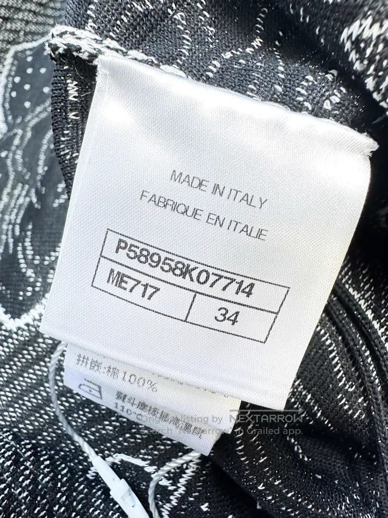 Chanel Chanel Gray denim embroidered hollow camelia skirt Size 42" / US 20 - 7 Thumbnail