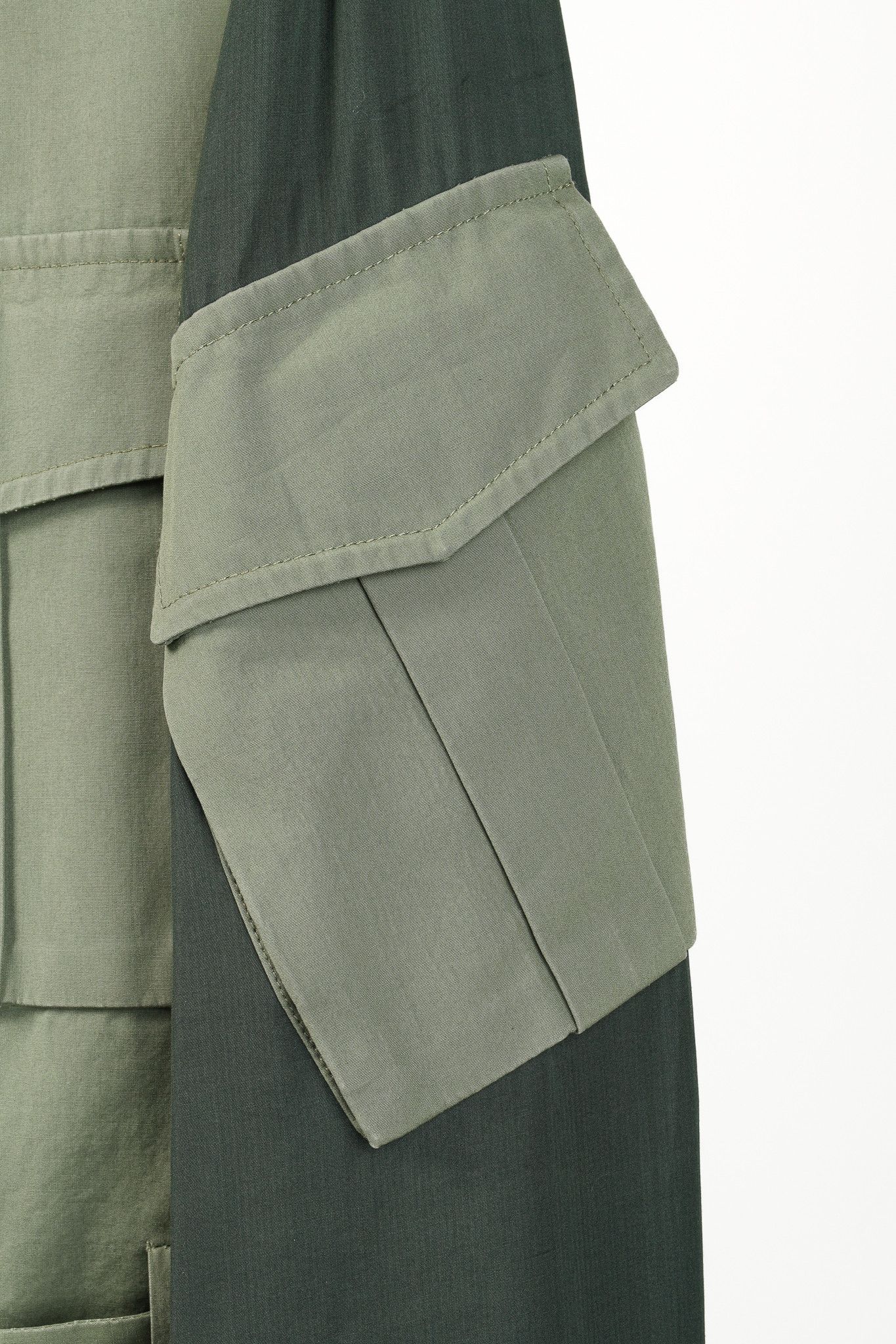 Umit Benan Umit Benan SS/16 Runway Green Belted Cargo Trench Coat Size US L / EU 52-54 / 3 - 6 Thumbnail