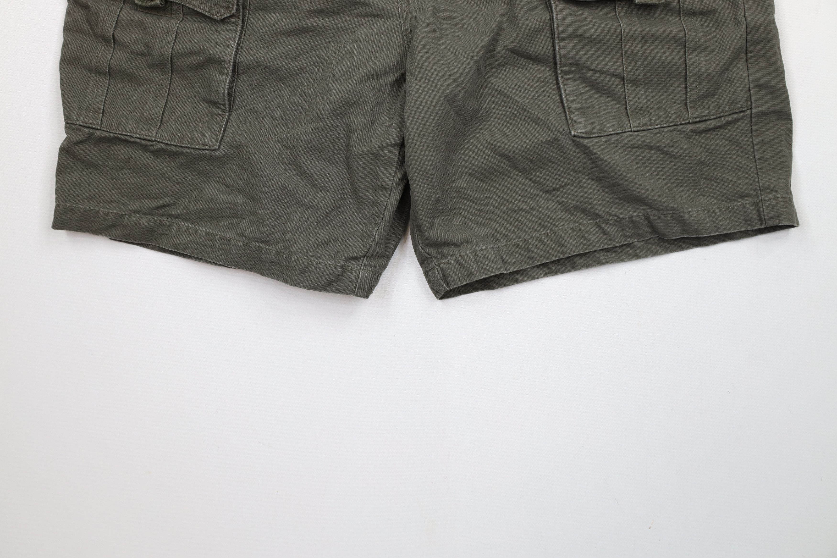 Columbia × Vintage Vintage Columbia Spell Above Knee Canvas Cargo Shorts Green Size US 40 / EU 56 - 4 Thumbnail