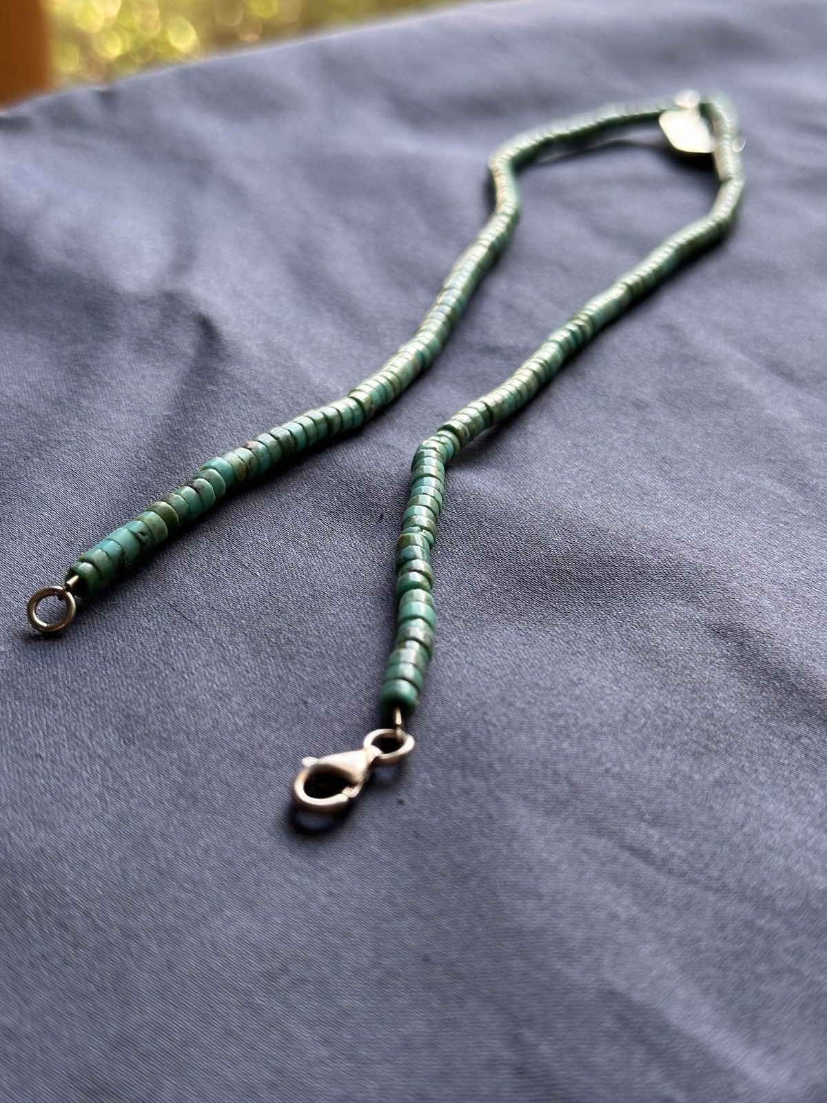 Other vintage Navajo sterling chain w/ hand carved turquoise Size ONE SIZE - 4 Thumbnail