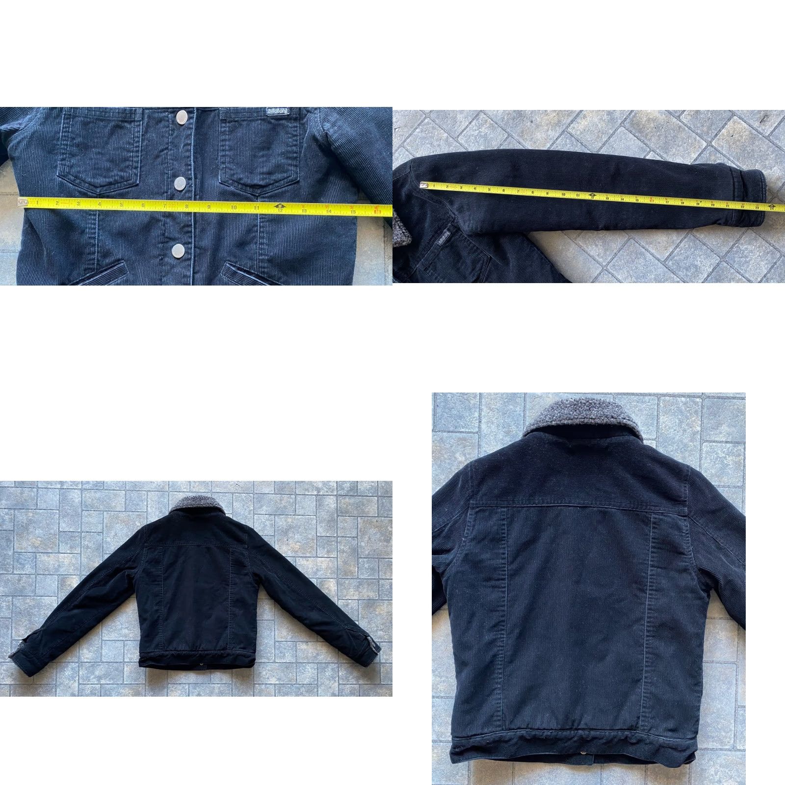 Billabong Billabong Corduroy Snap Jacket Black Sherpa Lined Women’s Size Small Size S / US 4 / IT 40 - 9 Thumbnail