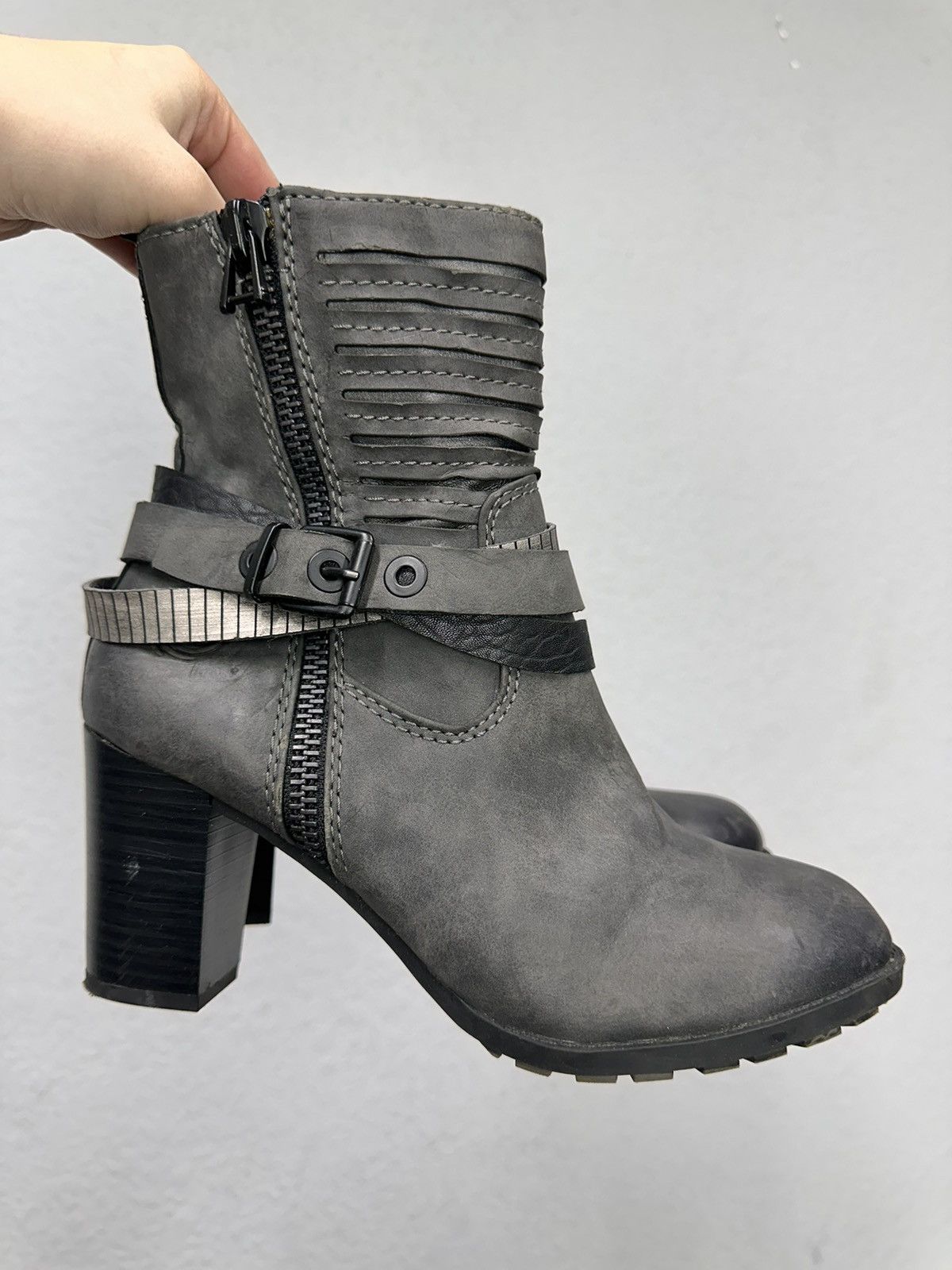 A.S.98 Wow😻VINTAGE HEELS BOOTS A.S. 98 STYLE GUIDI PAUL GAUTIER Size US 9 / IT 39 - 2 Thumbnail