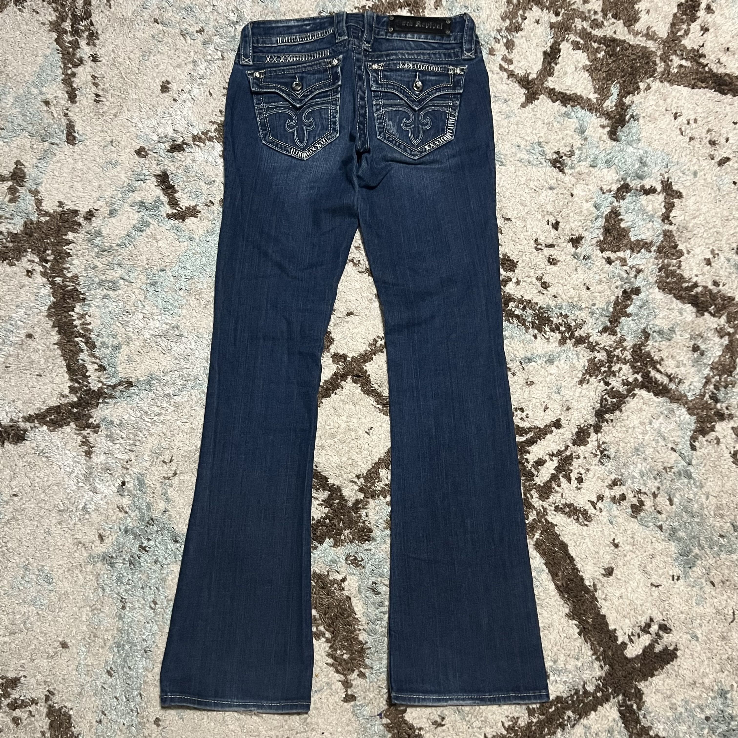 Rock Revival Rock Revival Womens Celine Bootcut Jeans 28x31 Low Rise Y2K Size 28" / US 6 / IT 42 - 1 Thumbnail