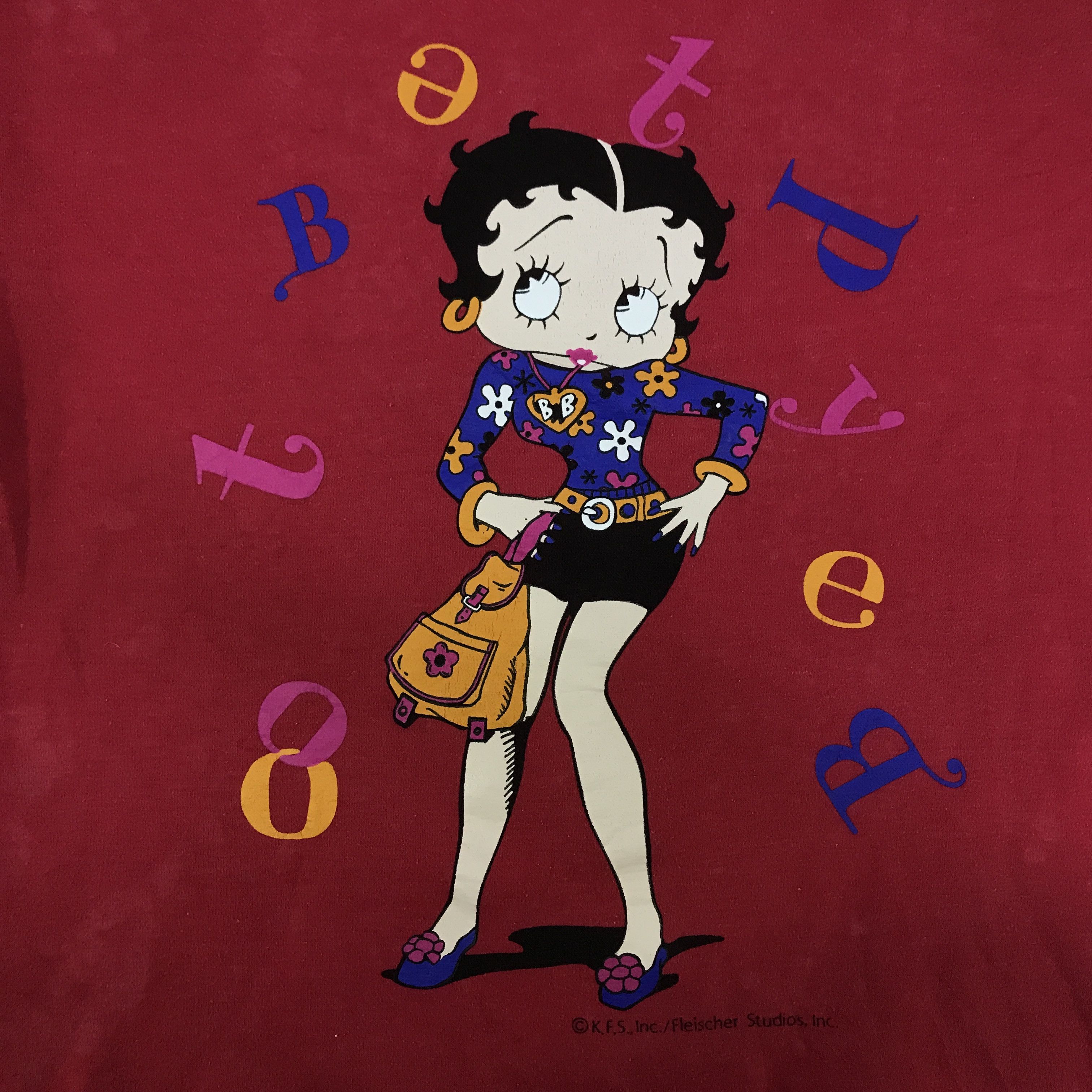 Japanese Brand Vintage Betty Boop Sweatshirts K115B19 Size US L / EU 52-54 / 3 - 12 Thumbnail