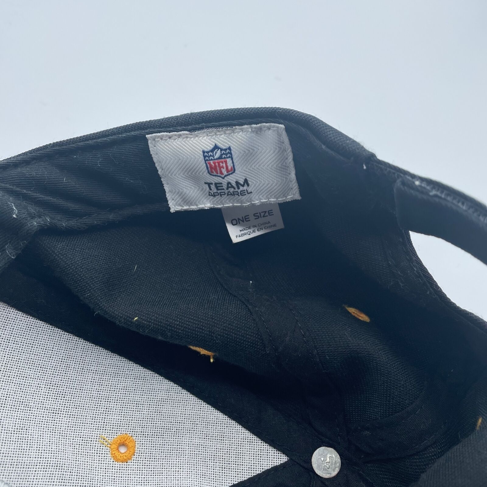 NFL Pittsburgh Steelers NFL Team Apparel Black Hat OS Mens Size ONE SIZE - 5 Thumbnail