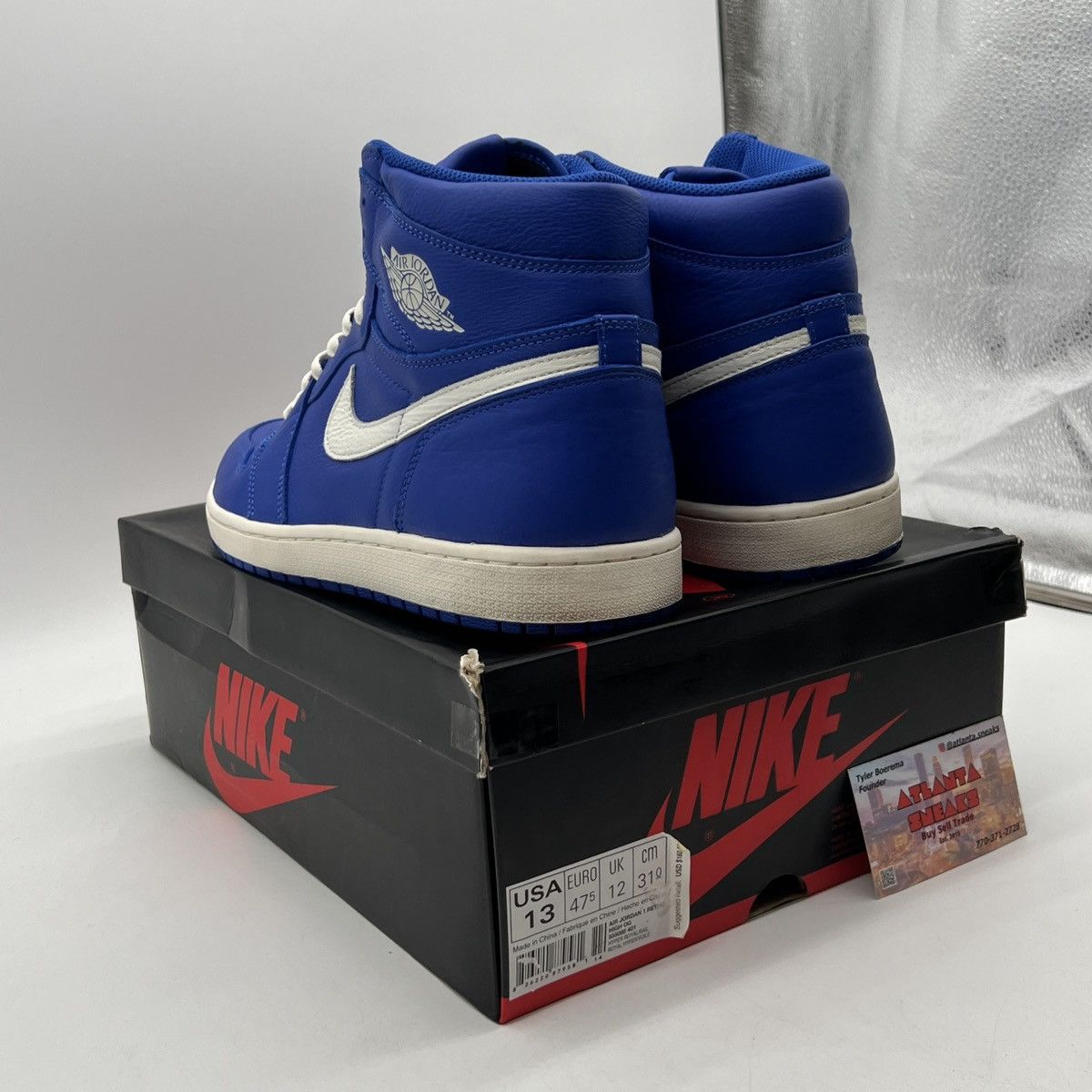 Nike Air Jordan 1 High hyper royal Size US 13 / EU 46 - 4 Thumbnail