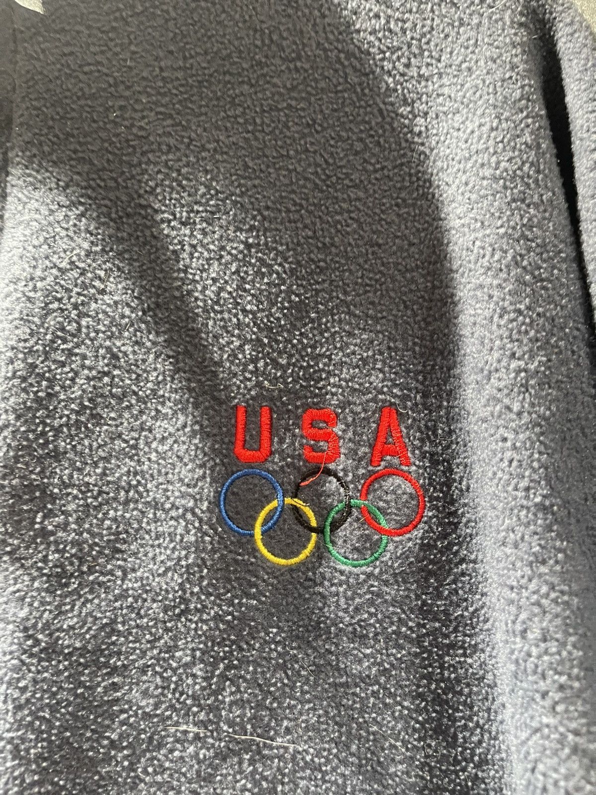 Other USA Men's Solid Blue Full Zip XL Olympic Rings Sweatshirt Size US XL / EU 56 / 4 - 2 Thumbnail