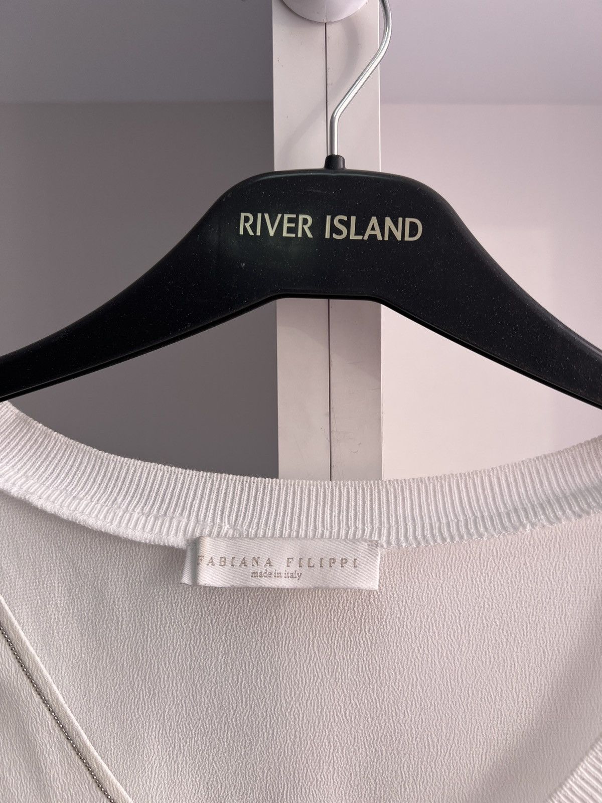 Designer × Fabiana Filippi × Vintage Vintage Fabiana Filippi White Designer White Blouse Size XS / US 0-2 / IT 36-38 - 7 Thumbnail