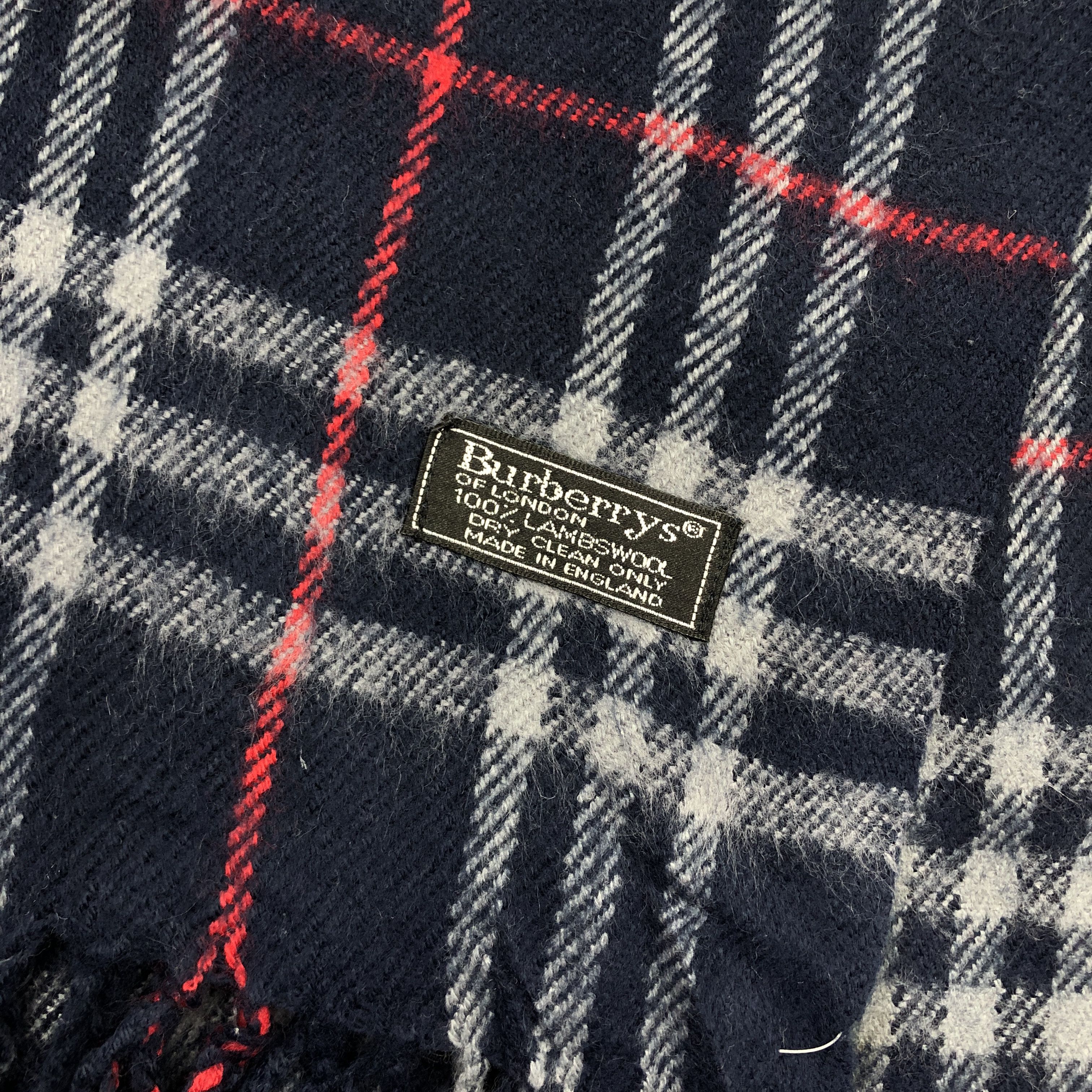 Burberry Vintage Burberry Scarf Muffler Wool Cashmere Scarves Size ONE SIZE - 4 Thumbnail