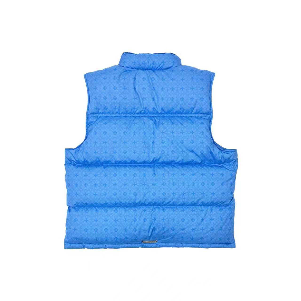 Chrome Hearts Chrome Hearts Unisex Tonal Plus Blue Puffer Down Vest Size L / US 10 / IT 46 - 2 Thumbnail