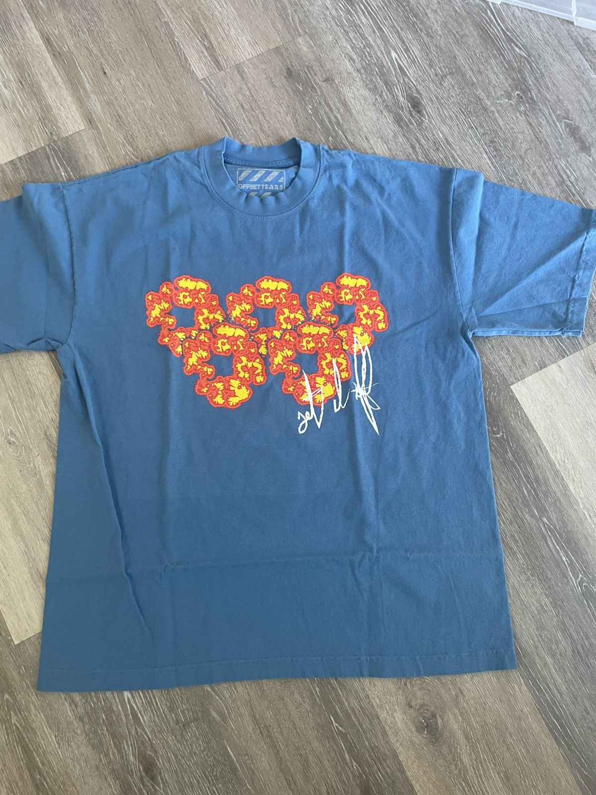 DENIM TEARS Denim Tears x offset multi logo t shirt size L Size US L / EU 52-54 / 3 - 1 Thumbnail