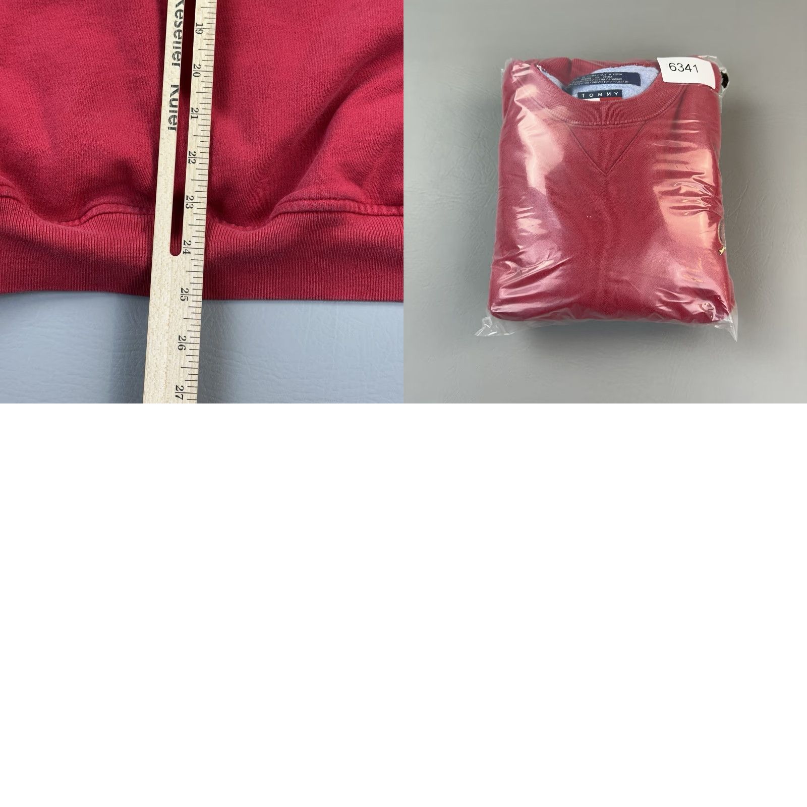 Tommy Hilfiger VINTAGE Tommy Hilfiger Sweatshirt Mens XL Red Heavyweight Crewneck Pullover 90s Size US XL / EU 56 / 4 - 9 Thumbnail