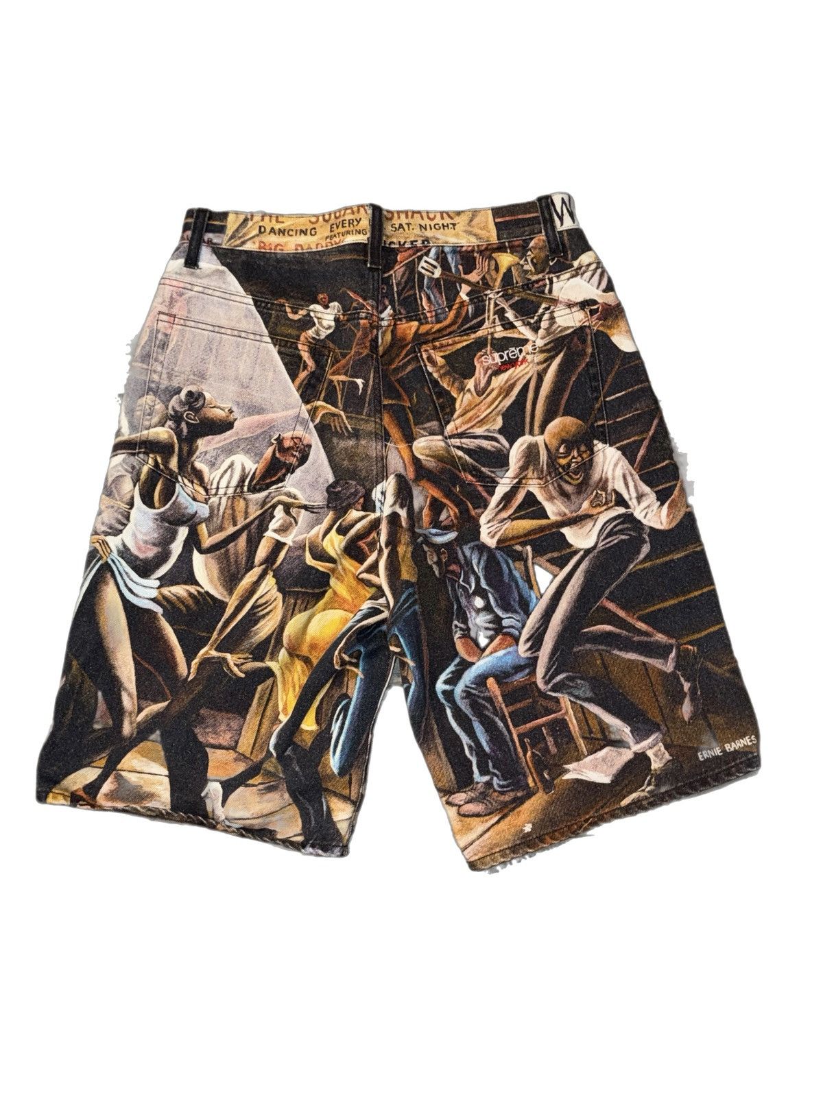 Supreme Supreme x Ernie Barnes Baggy Denim Short 'Dance' Size US 30 / EU 46 - 2 Thumbnail