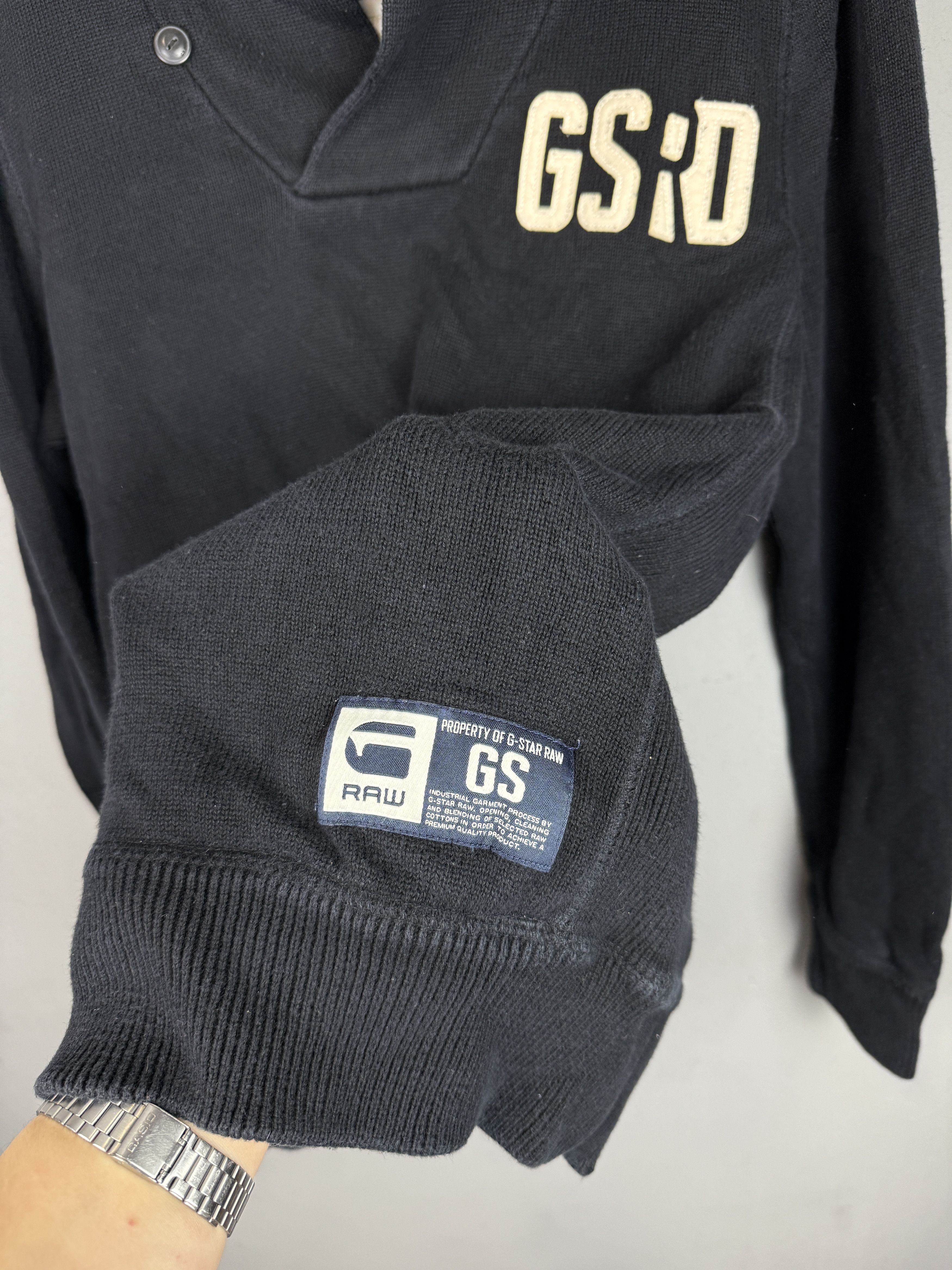 G-Star G-Star Raw Headon Shawl Collar Knit Sweater Jumper Size US L / EU 52-54 / 3 - 5 Thumbnail