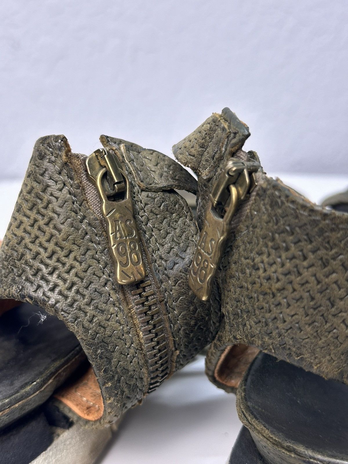 Other Leather Boots A.S. 98 Western Air step Guisi style Vintage Size US 8 / IT 38 - 4 Thumbnail