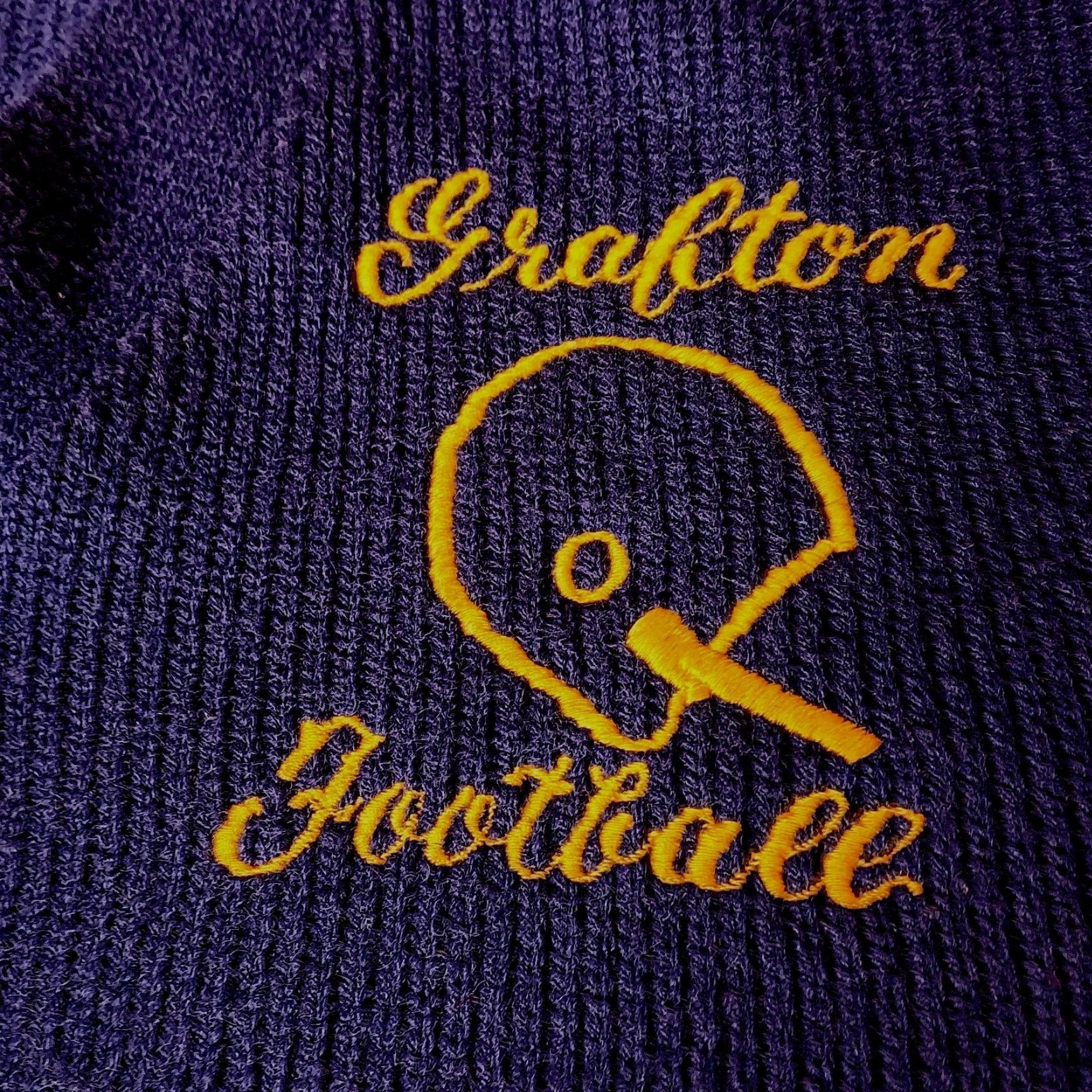 Vintage VINTAGE Bristol Products Sweater Men L Blue Football Embroidered Grafton West Virginia Varsity Size US L / EU 52-54 / 3 - 2 Thumbnail
